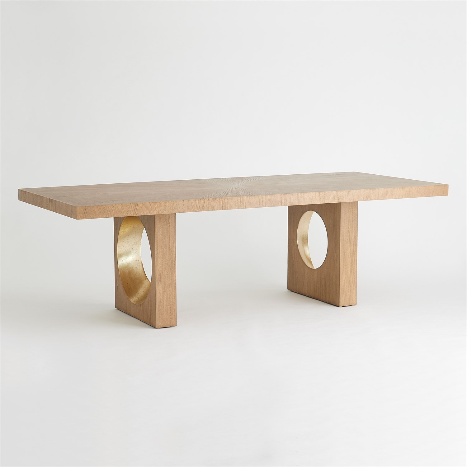 週末セール　NAGANO INTERIOR Real still table Global Views Casual Dining Oculus Dining Table-Nutmeg