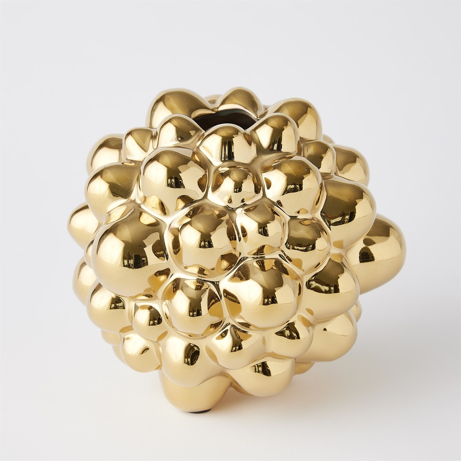  Bubble Vase-Bright Gold-Lg 