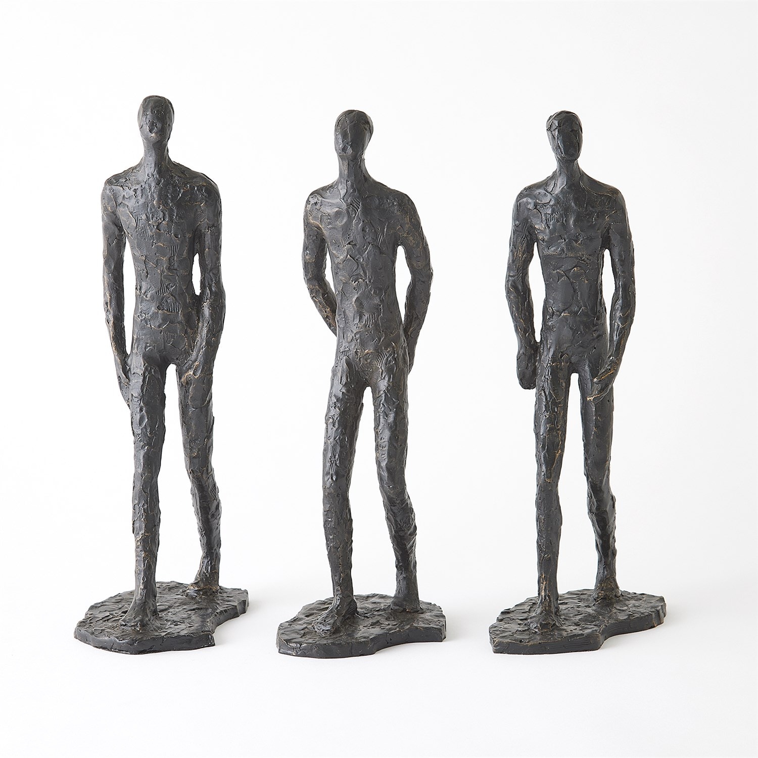 Global Views S/3 Pondering Sculptures-Bronze 7.80770