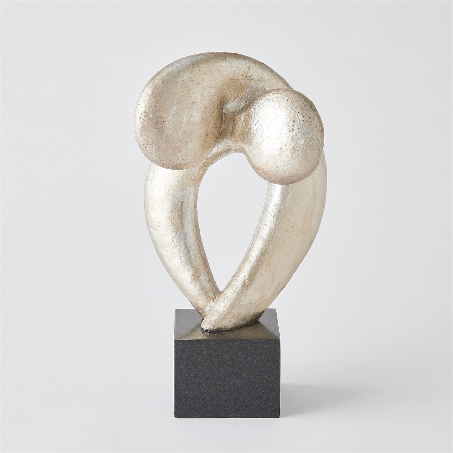 Global Views Align Sculpture-Silver Leaf 8.83218