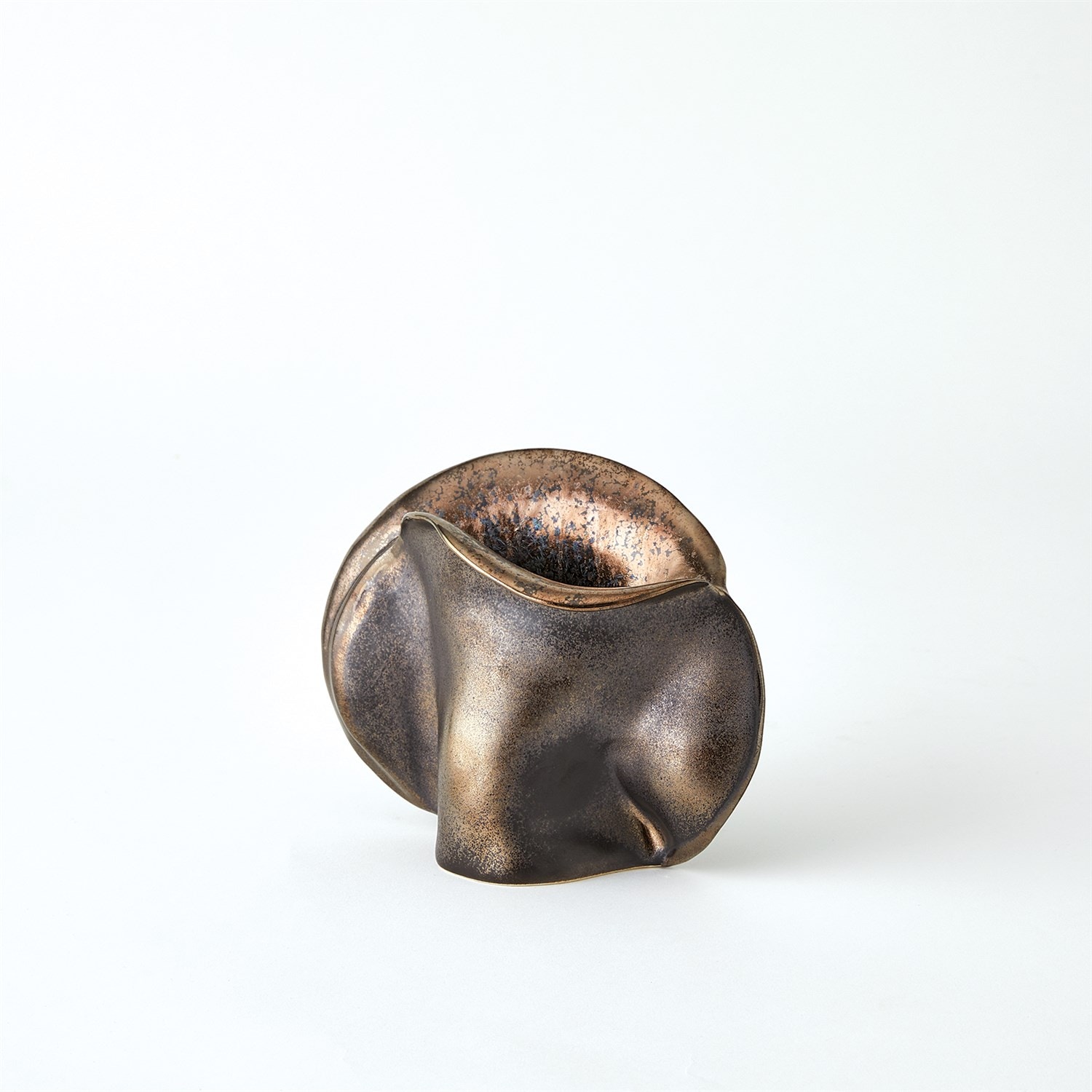 Global Views Bocca Vase-Reactive Bronze-Sm 1.11049
