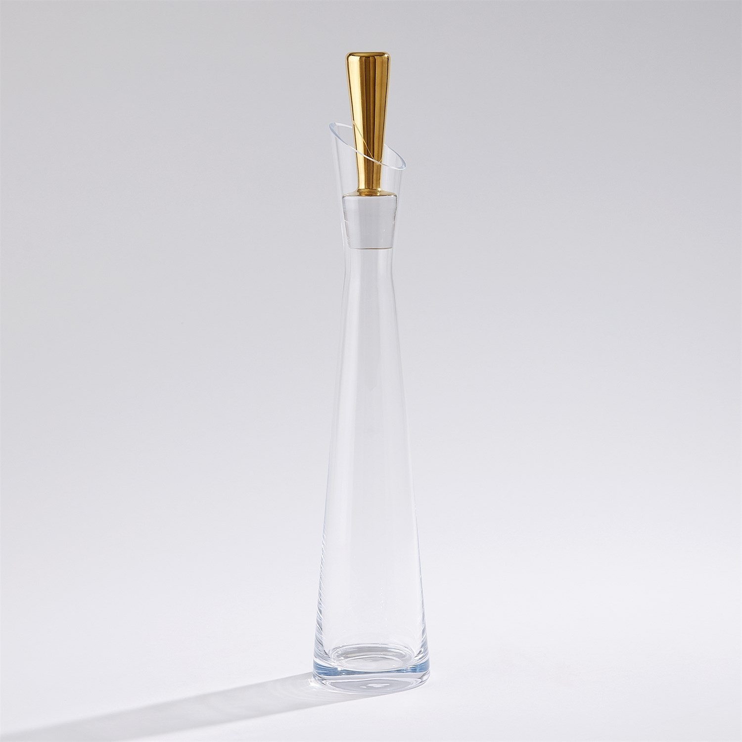  Slant Decanter-Gold-Lg 