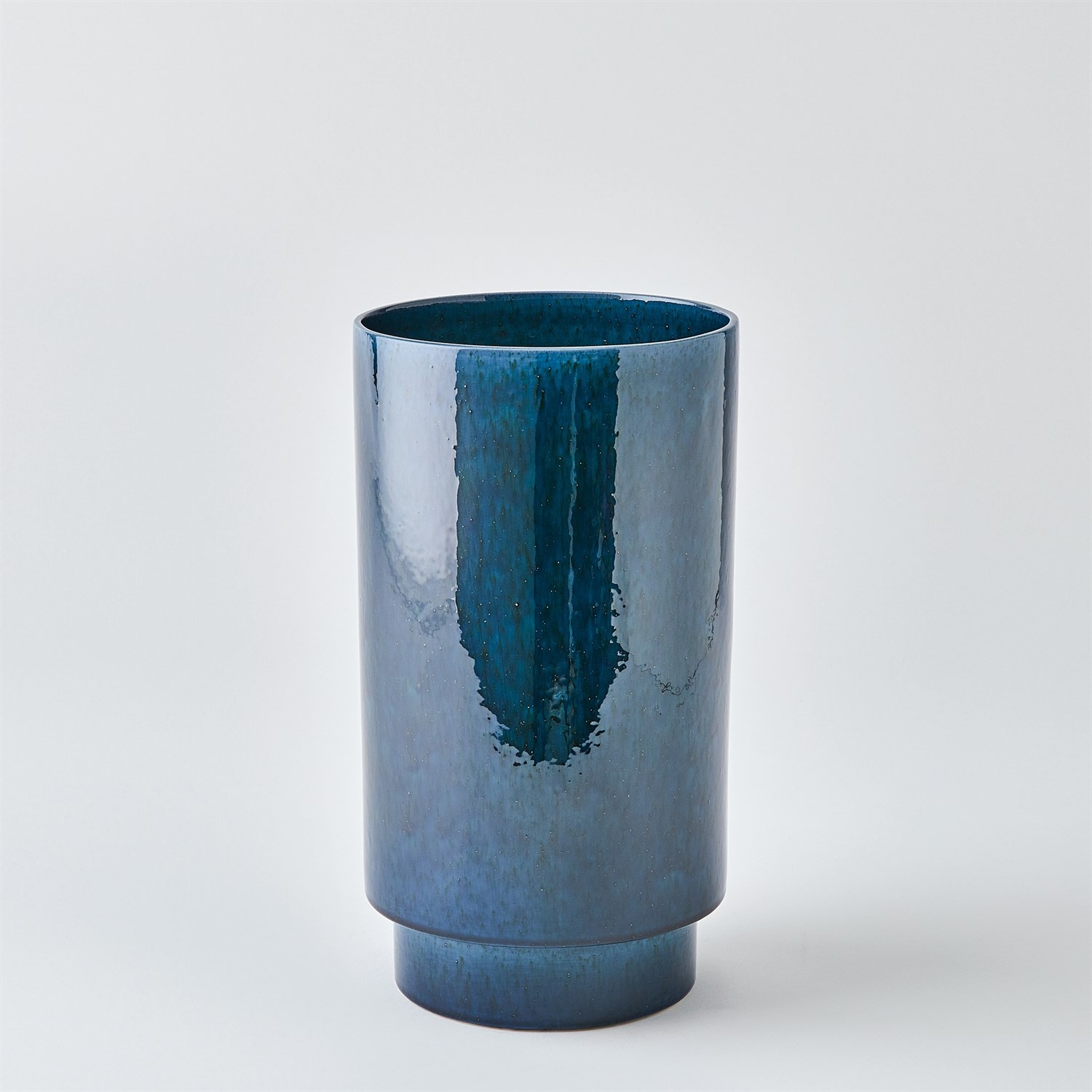  Rolo Vase-Dark Blue-Sm 