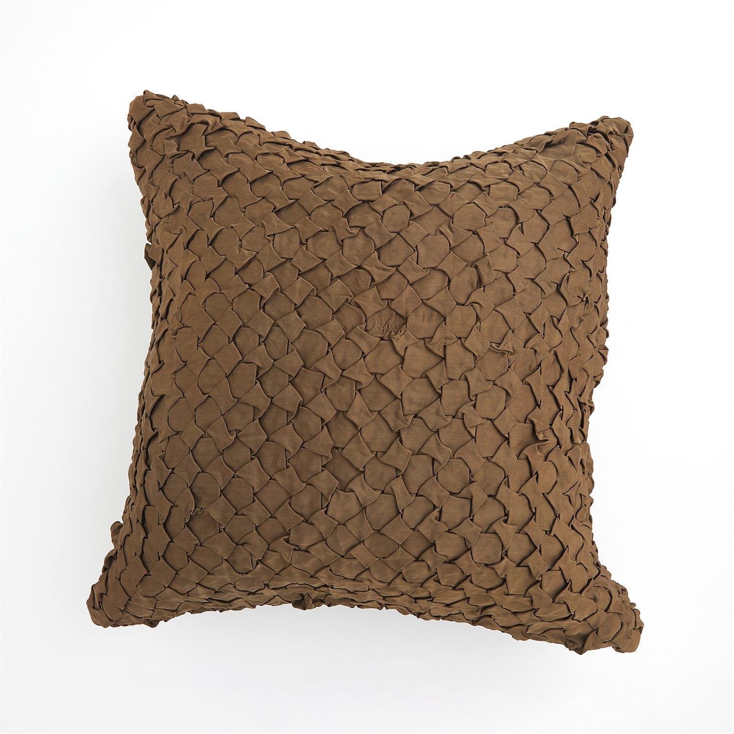  Diamond Ruche Pillow-Olive 