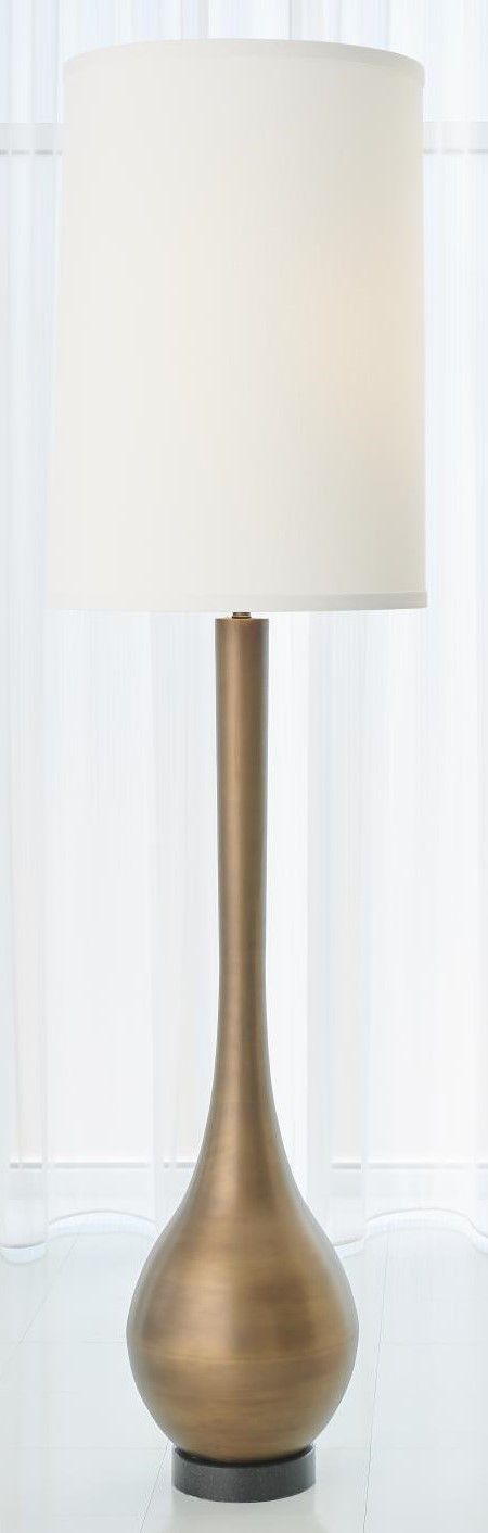 Global Views Bulb Floor Lamp-Light Bronze 9.93144