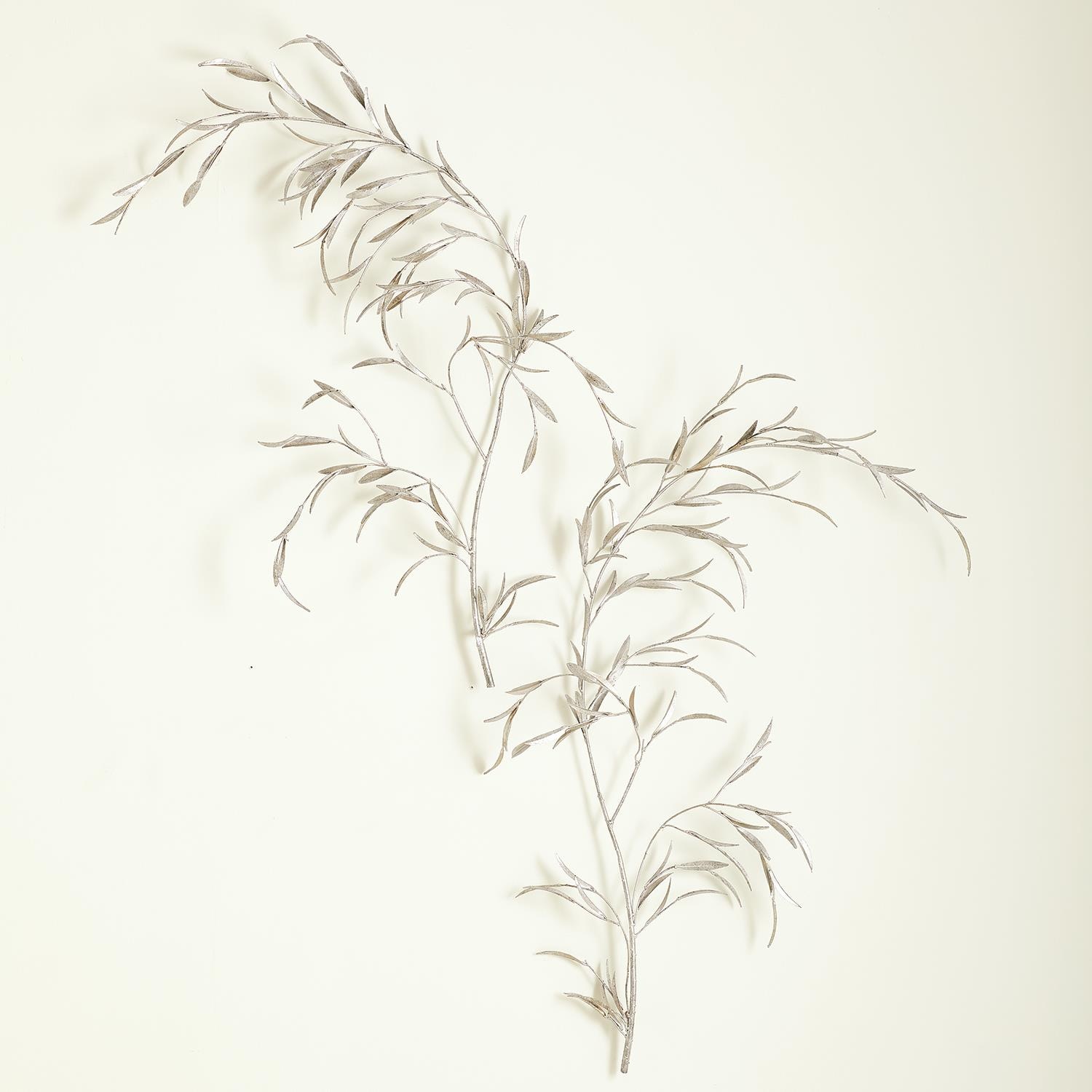 Global Views S/2 Weeping Willow Wall Decor-Silver Leaf WDS8069-GV