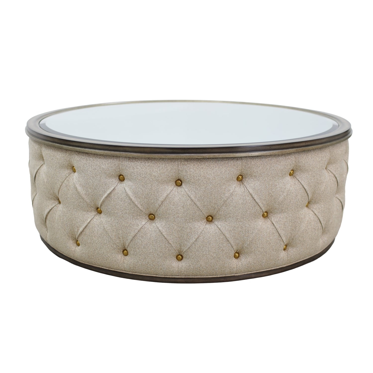 Marge Carson Cascade Large Round Cocktail Table CSD00L