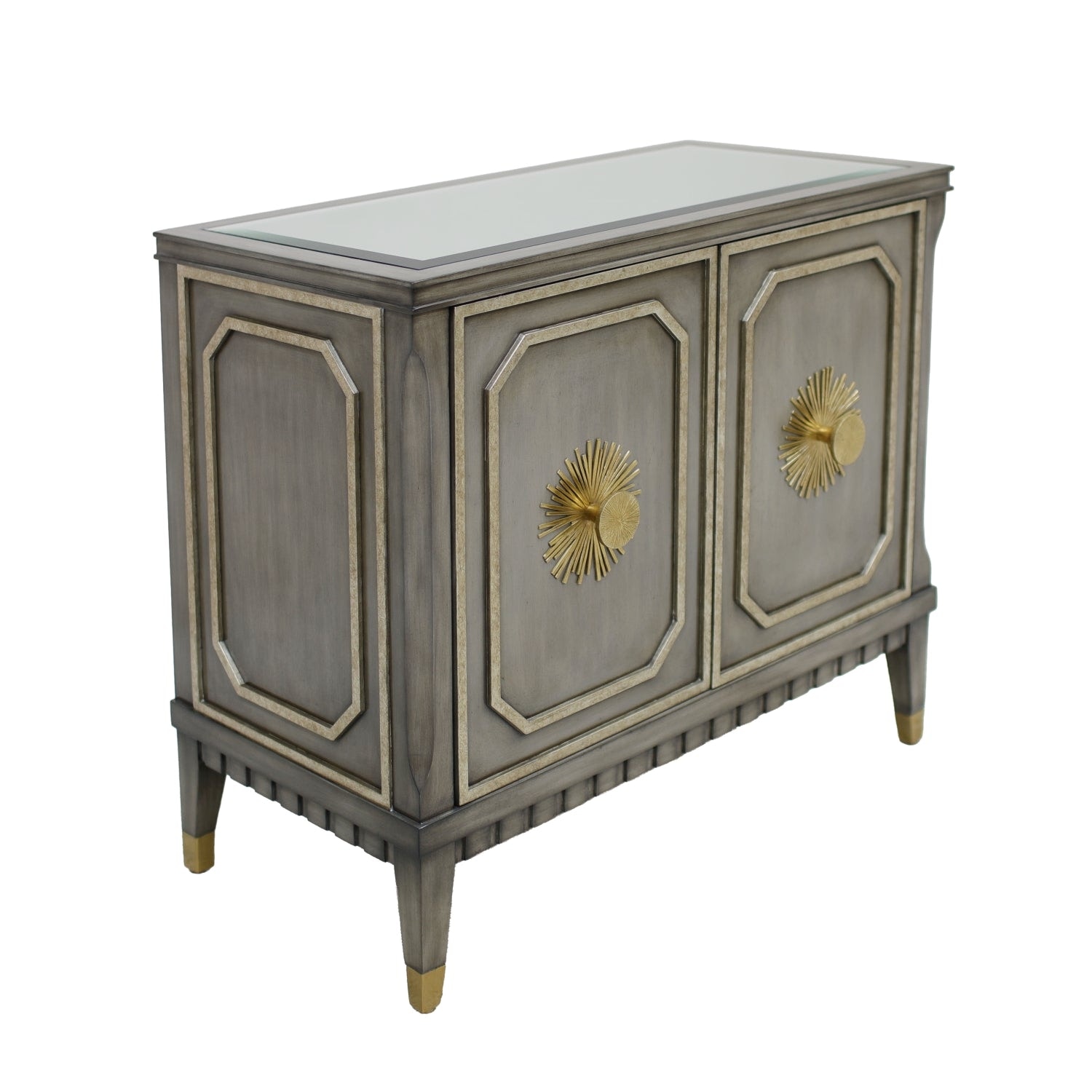 Marge Carson Inizio Nightstand with Doors INZ13-1