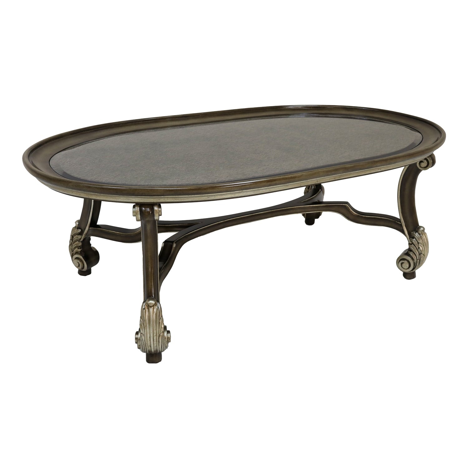 Marge Carson San Marino Oval Cocktail Table SMN03