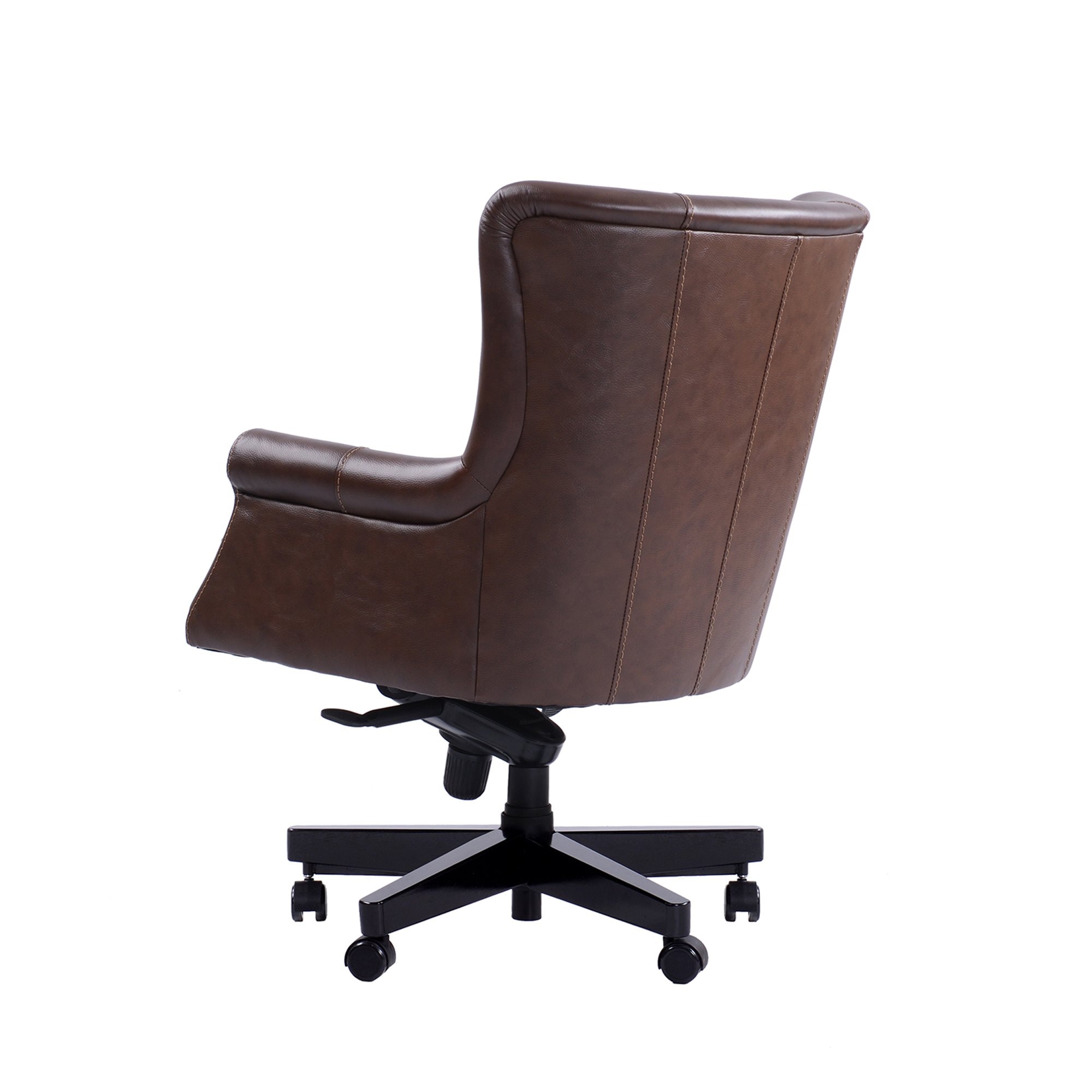 Verona Brown Leather Desk Chair