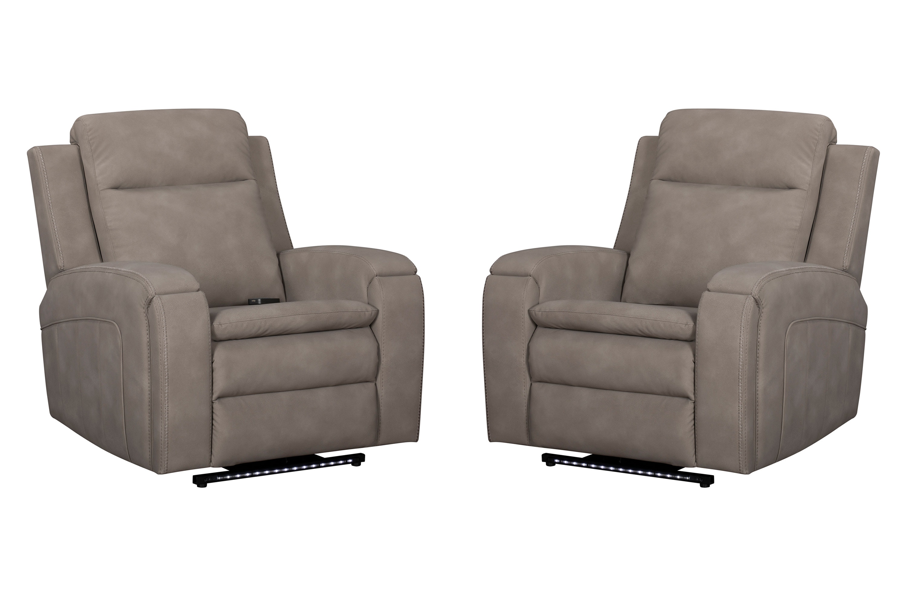 Parker Living Parker Living Armstrong - Buffy Taupe Power Recliner w/ Heat, Massage and Auto-Glide - Two Pack MARM-KIT-812P5-2-BFTP