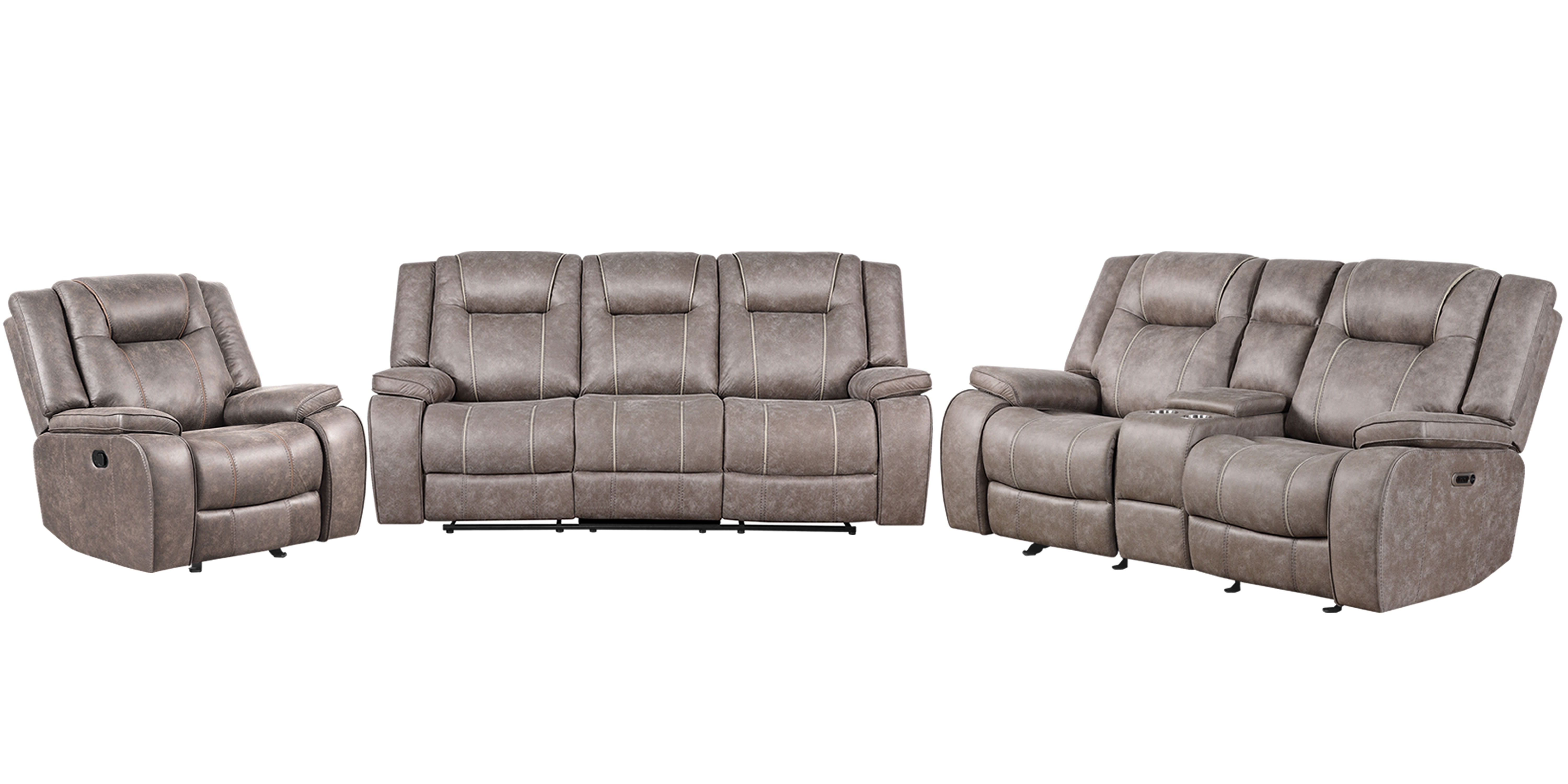 Parker Living Blake - Desert Taupe Manual Reclining Sofa Loveseat and Recliner MBLA-321-DTAU