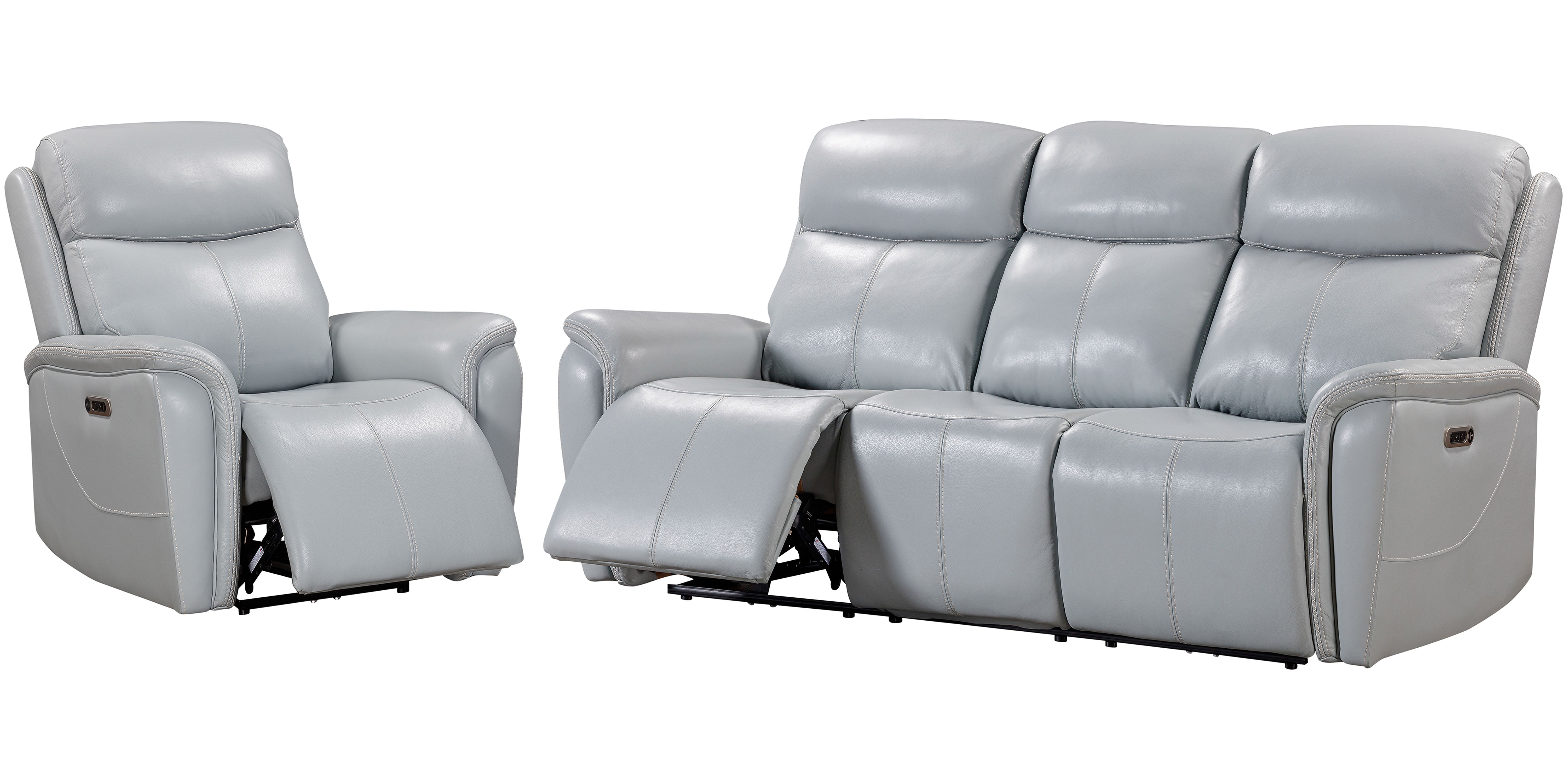 Parker Living Cascade - Seamist Grey Power Reclining Sofa and Recliner MCAS-31PH-SMGR