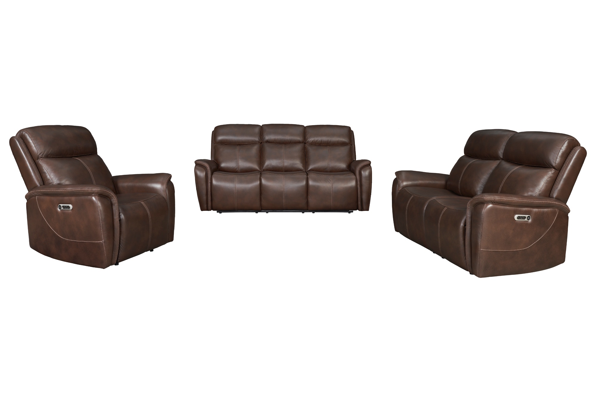 Parker Living Cascade - Auburn Power Reclining Sofa Loveseat and Recliner MCAS-321PH-AUBN