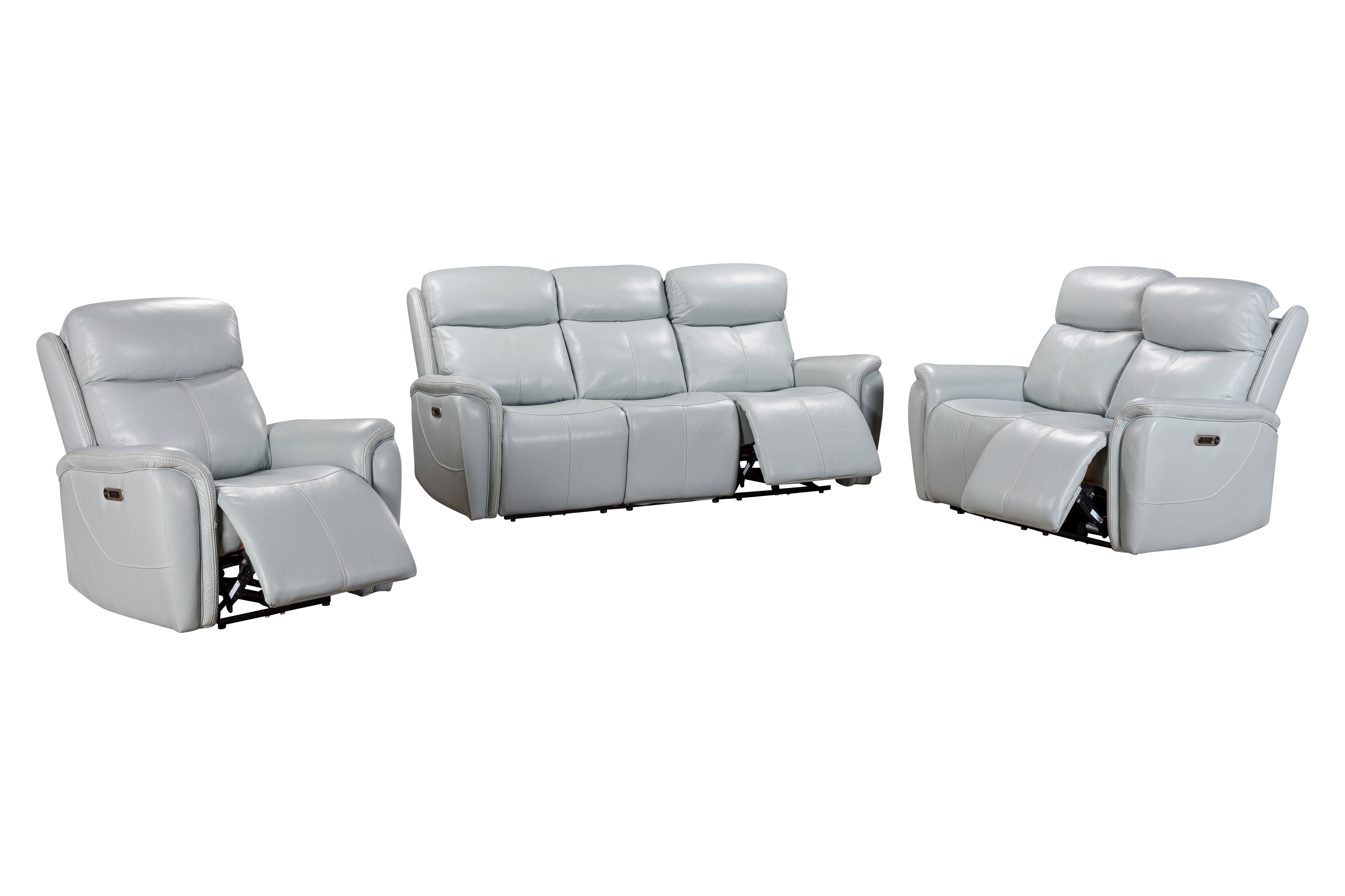 Parker Living Cascade - Seamist Grey Power Reclining Sofa Loveseat and Recliner MCAS-321PH-SMGR