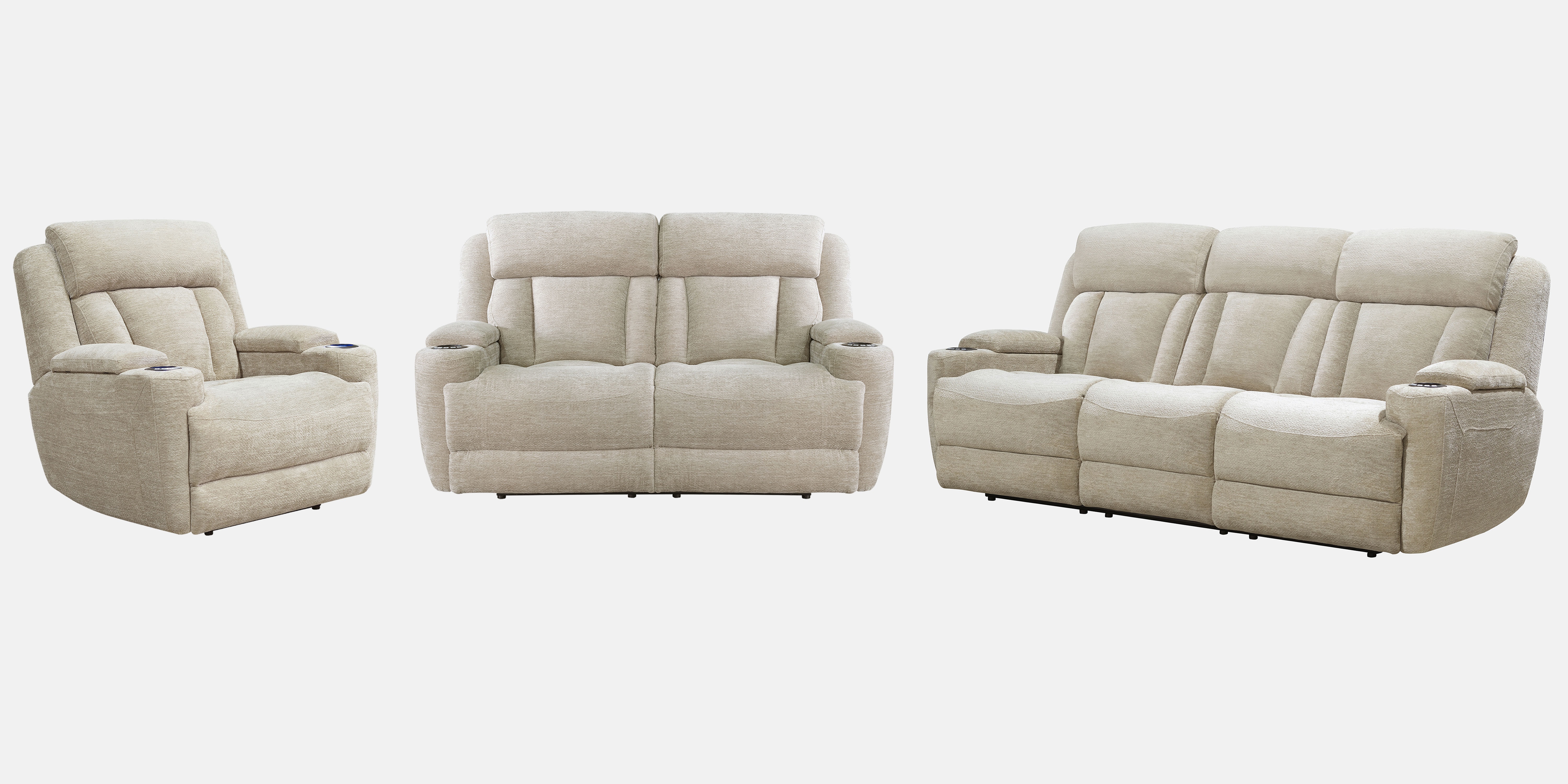 Parker Living Dalton - Lucky Fawn Power Reclining Sofa Loveseat and Recliner MDAL-421PH-LFA