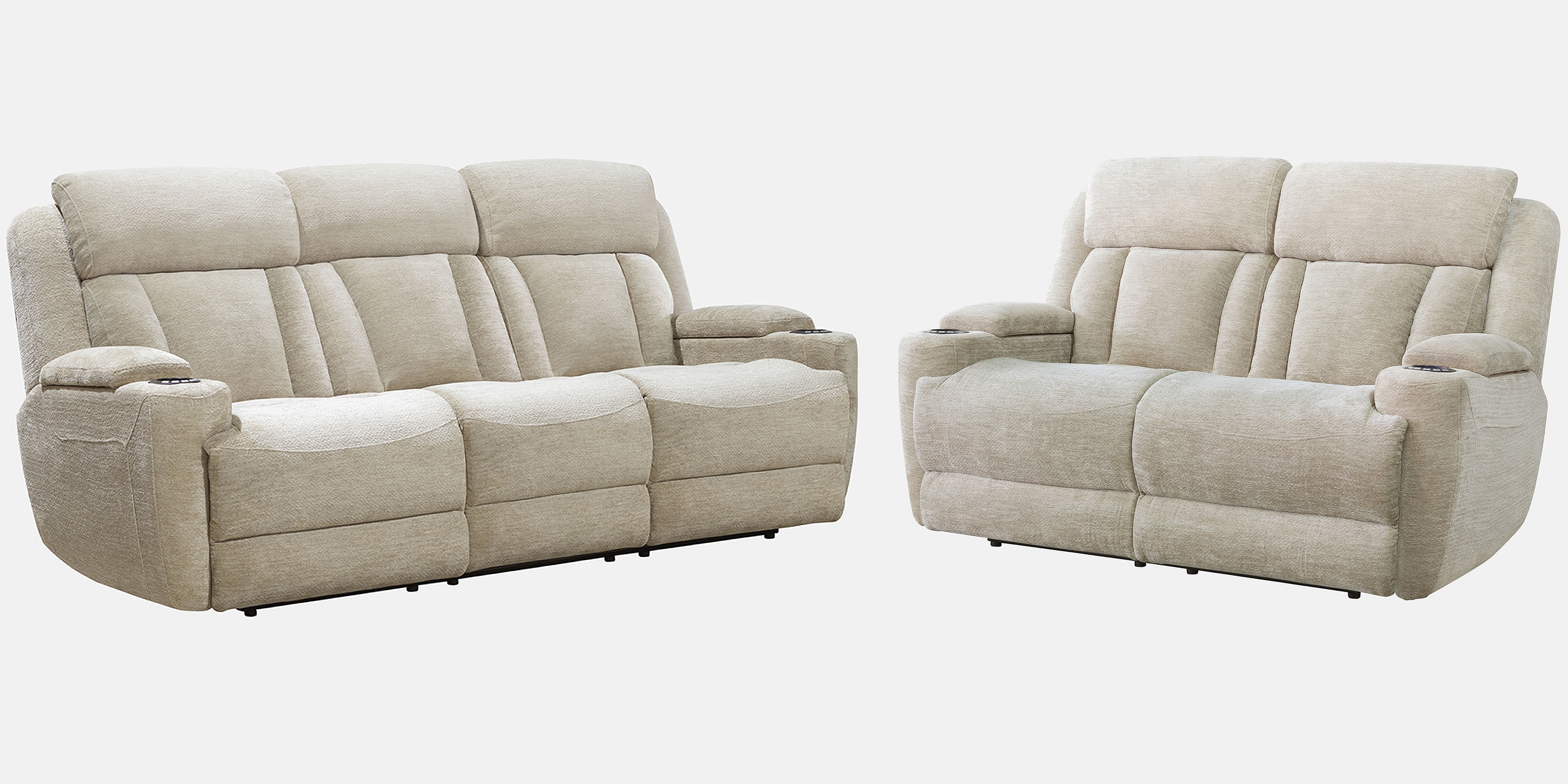 Parker Living Dalton - Lucky Fawn Power Reclining Sofa and Loveseat MDAL-42PH-LFA