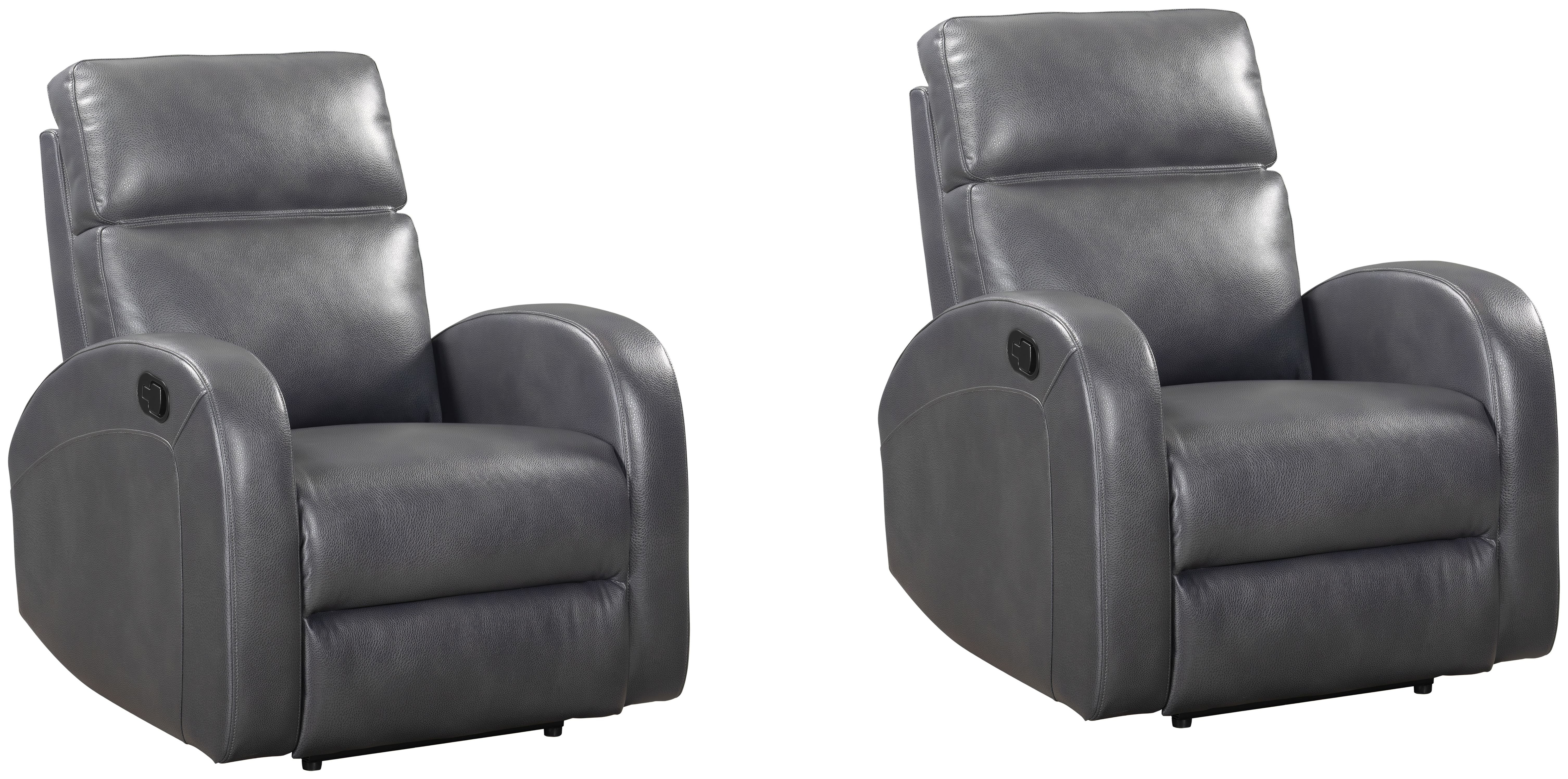 Parker Living Devin - Pebble Grey Manual Recliner Two Pack MDEV-812-2-PPGR