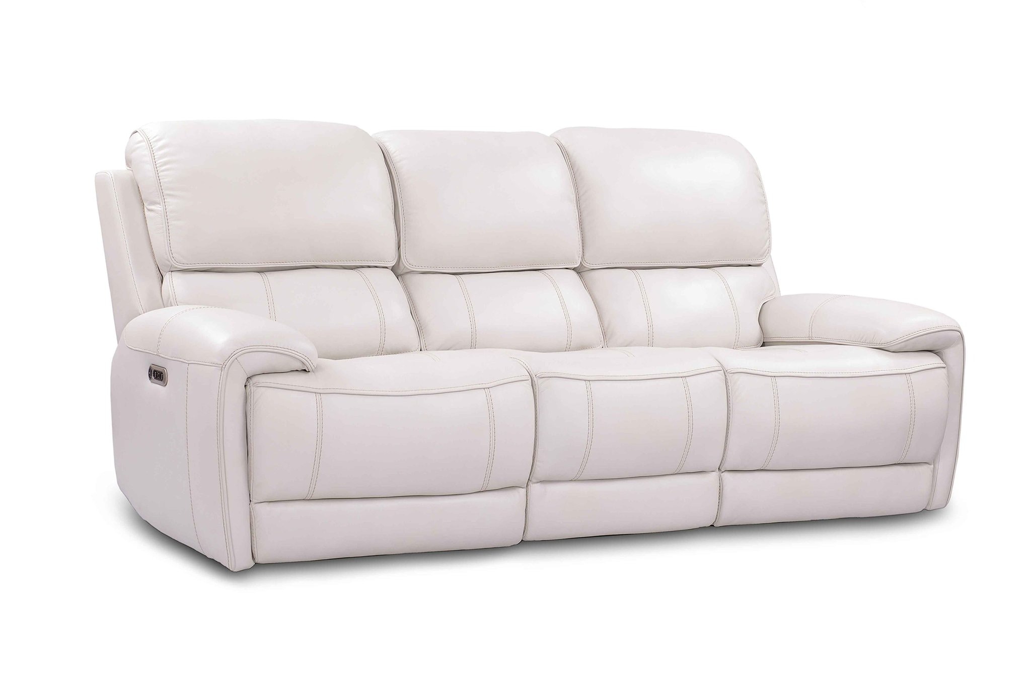 leather power reclining love seat