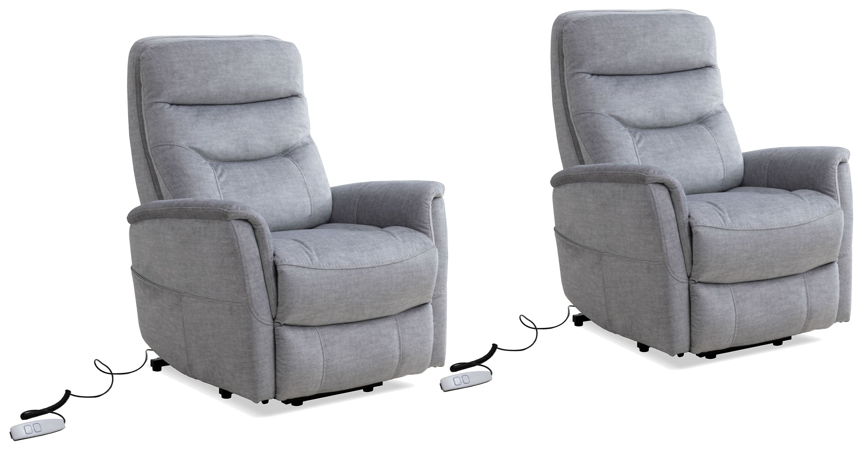 Parker Living Gemini - Capri Silver Power Lift Recliner with Articulating Headrest Two Pack MGEM-812LIFT-2-CSI