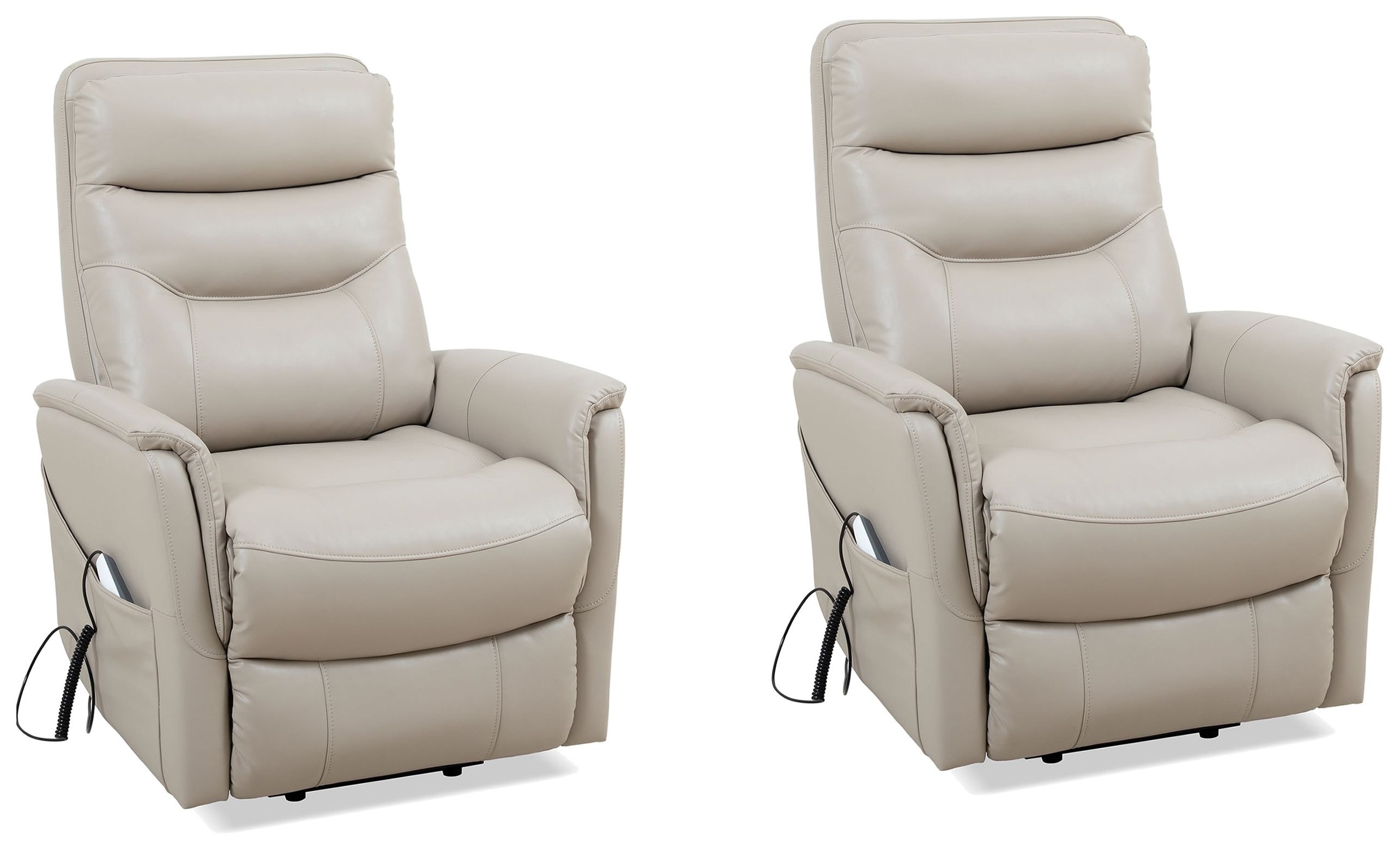 Parker Living Gemini - Softy Ivory Power Lift Recliner with Articulating Headrest Two Pack MGEM-812LIFT-2-SFIV