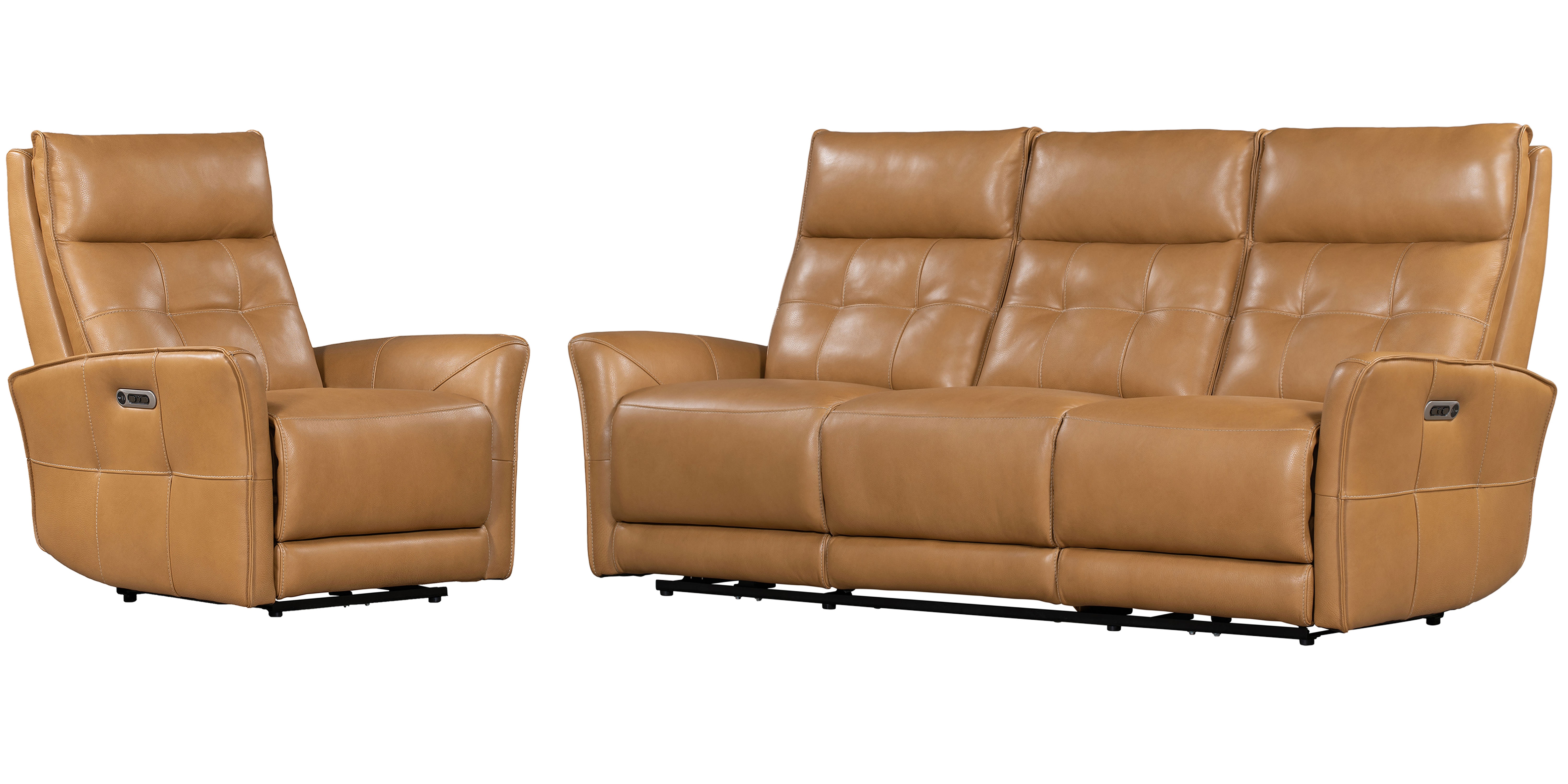 Parker Living Gershwin - Lucca Butterscotch Power Reclining Sofa and Recliner MGER-31PHZ-P25-LCBT