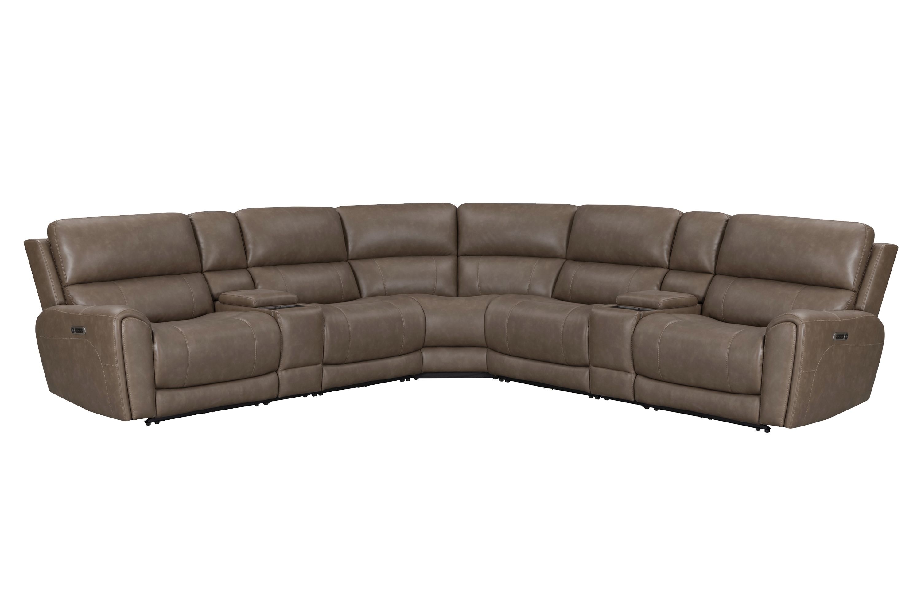  Parker Living Hancock - Bette Hazel 7 Piece Zero Gravity Power Reclining Sectional with Power Adjustable Headrests 