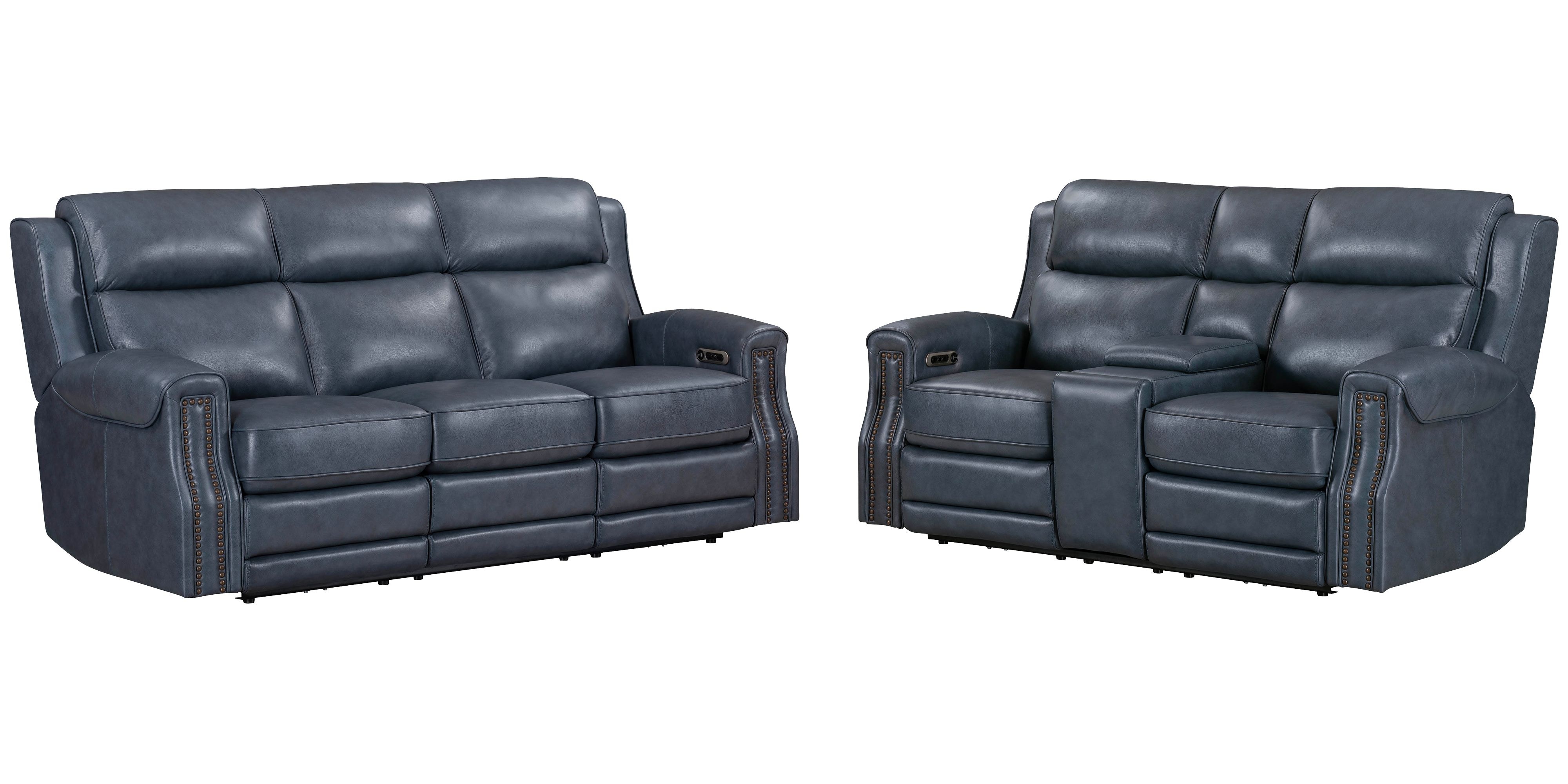 Parker Living Parker Living Hensley - Marina Dream Power Reclining Sofa and Loveseat MHEN-32PH-MADR