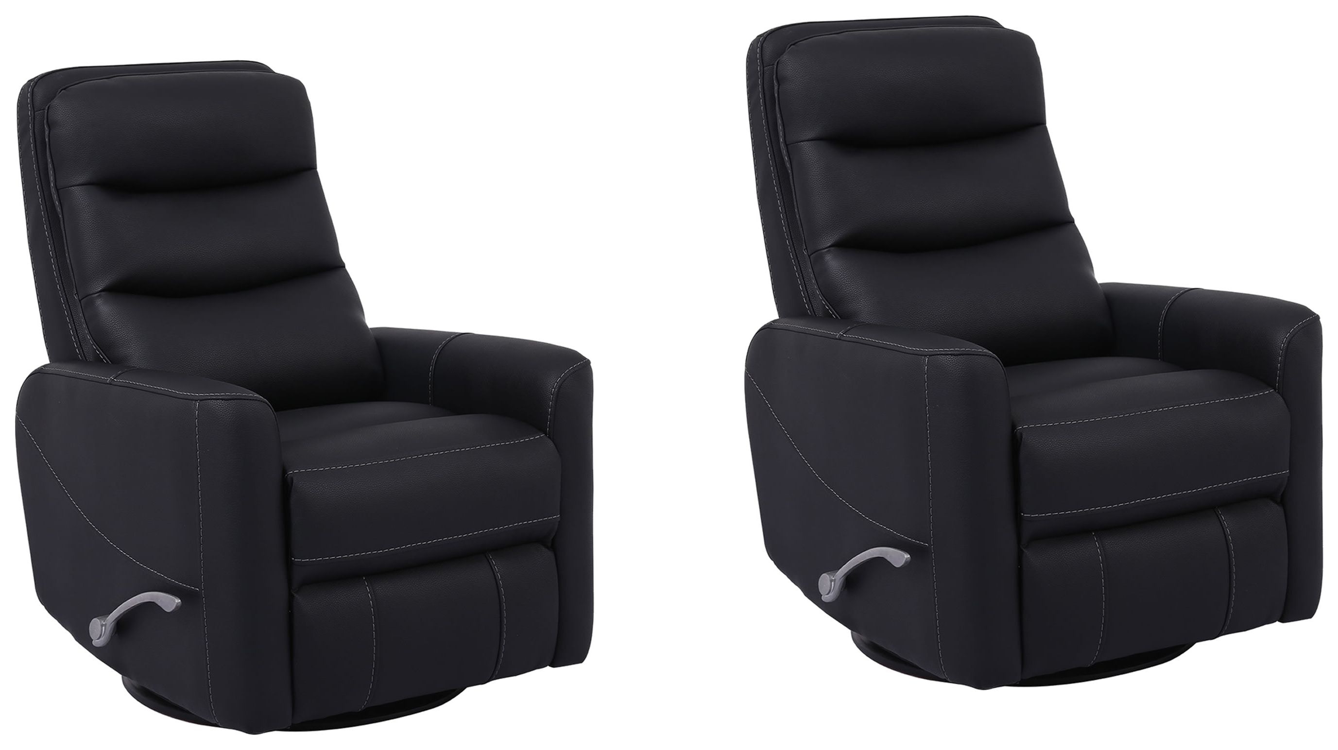 Parker Living Hercules - Black Swivel Glider Recliner Two Pack MHER-812GS-2-BLC