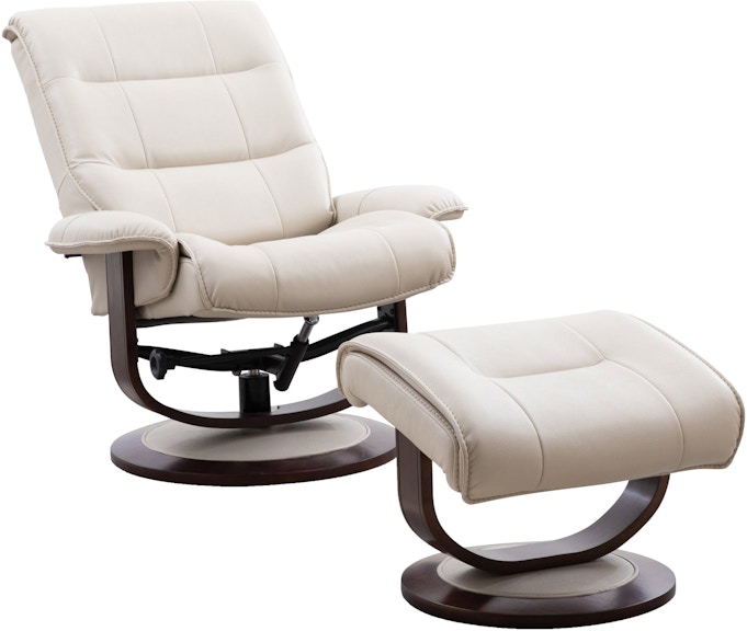 Parker Living Knight - Oyster Manual Reclining Swivel Chair And Ottoman MKNI-212S-OYS