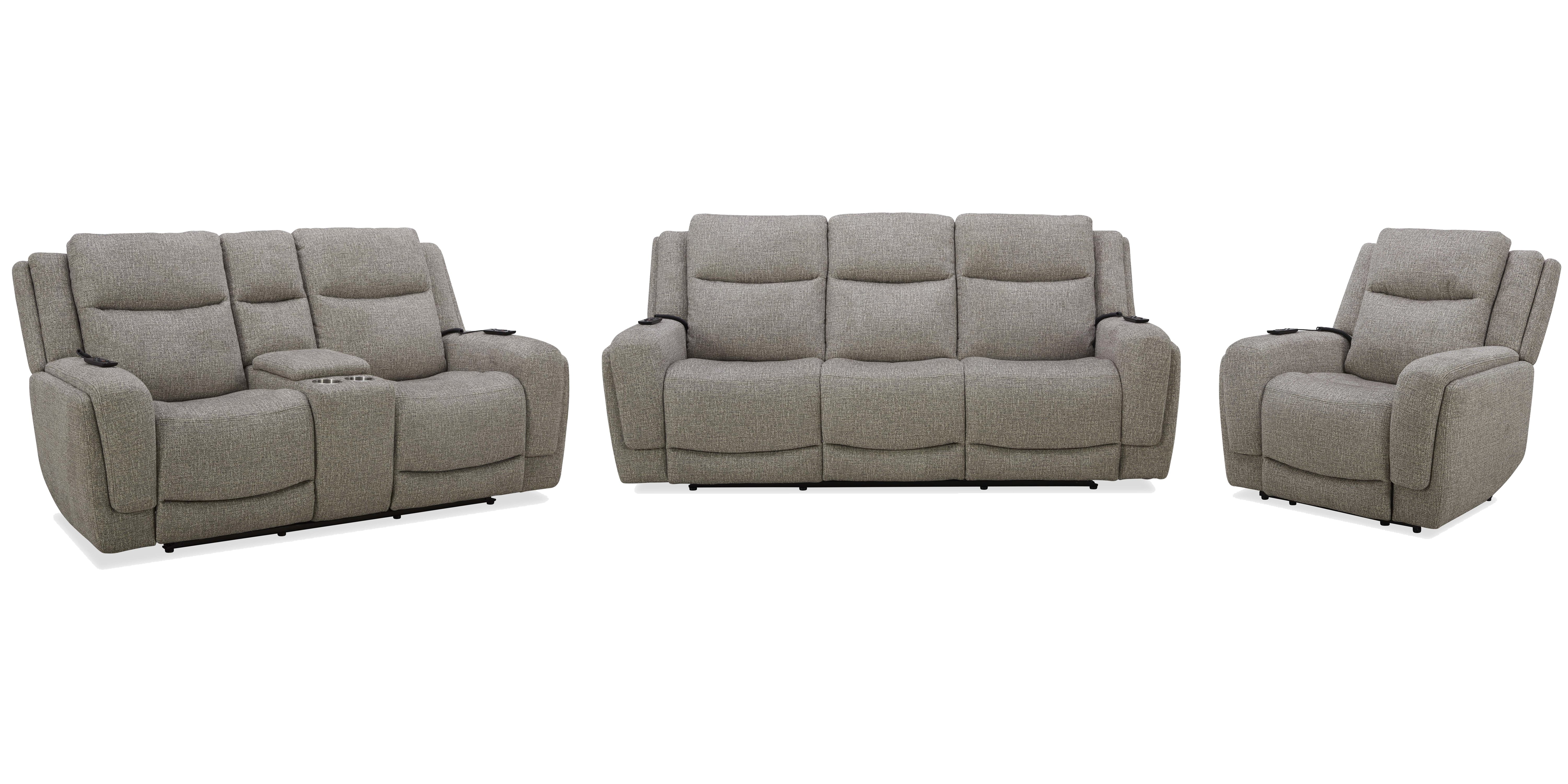 Parker Living Penfield - Frappe Power Reclining Sofa Loveseat and Recliner MPEN-321PHLZ-HM-FRAP