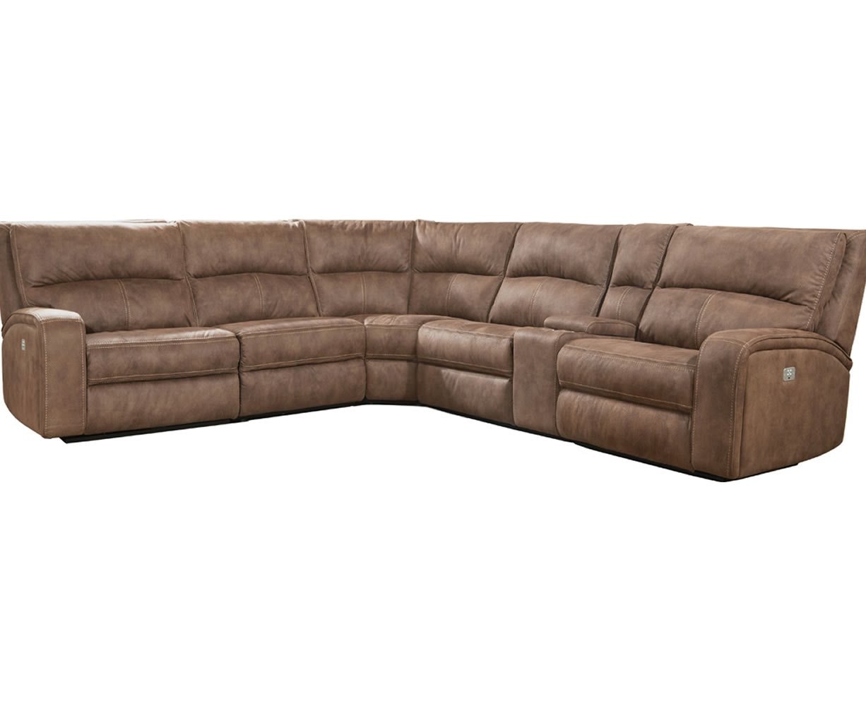 Parker Living Polaris - Kahlua 6 Piece Modular Power Reclining Sectional with Power Adjustable Headrests MPOL-PACKA(H)-KA