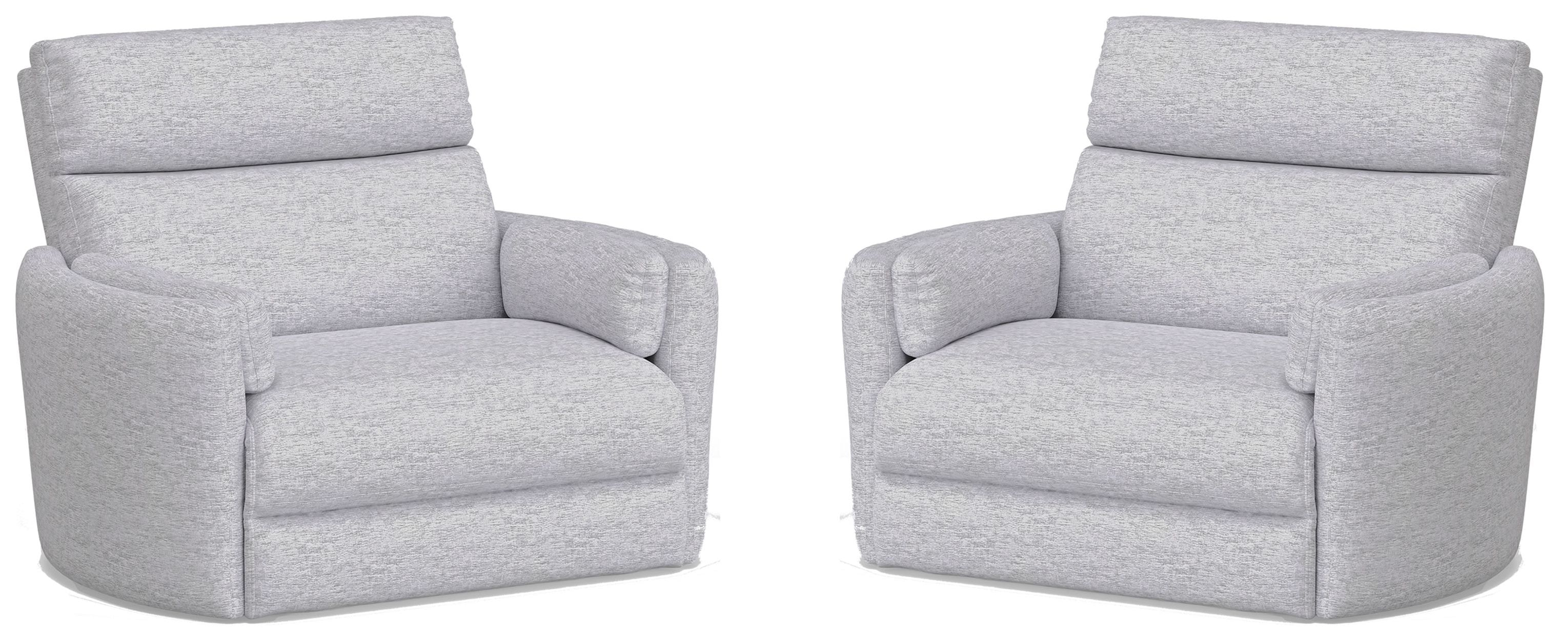  Radius Xl - Mineral Extra Wide Power Glider Recliner Two Pack 