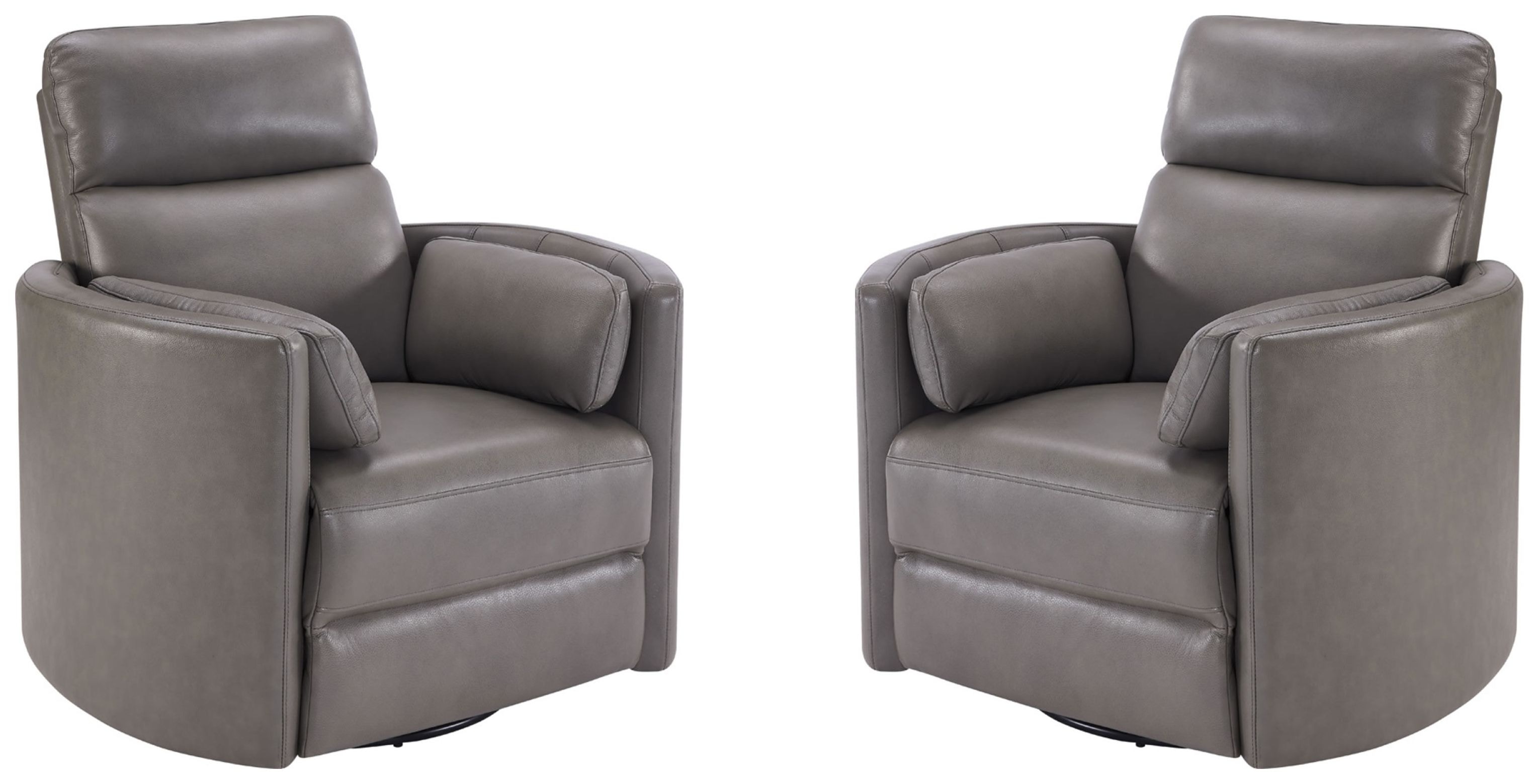 Parker Living Radius - Florence Heron - Powered By Freemotion Cordless Power Swivel Glider Recliner Two Pack MRAD-812GSP-P25-2-FHE