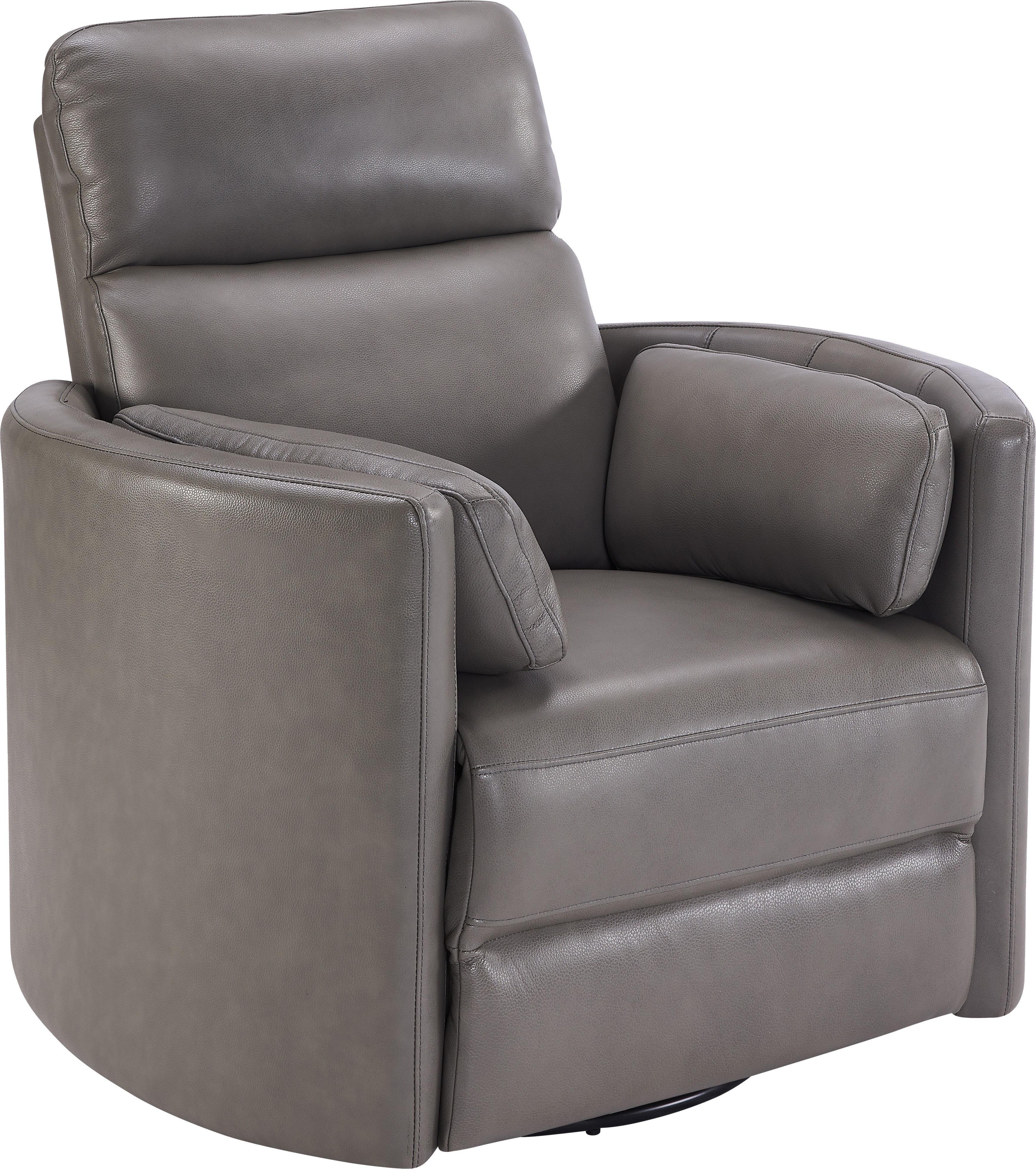 leather power swivel glider recliner