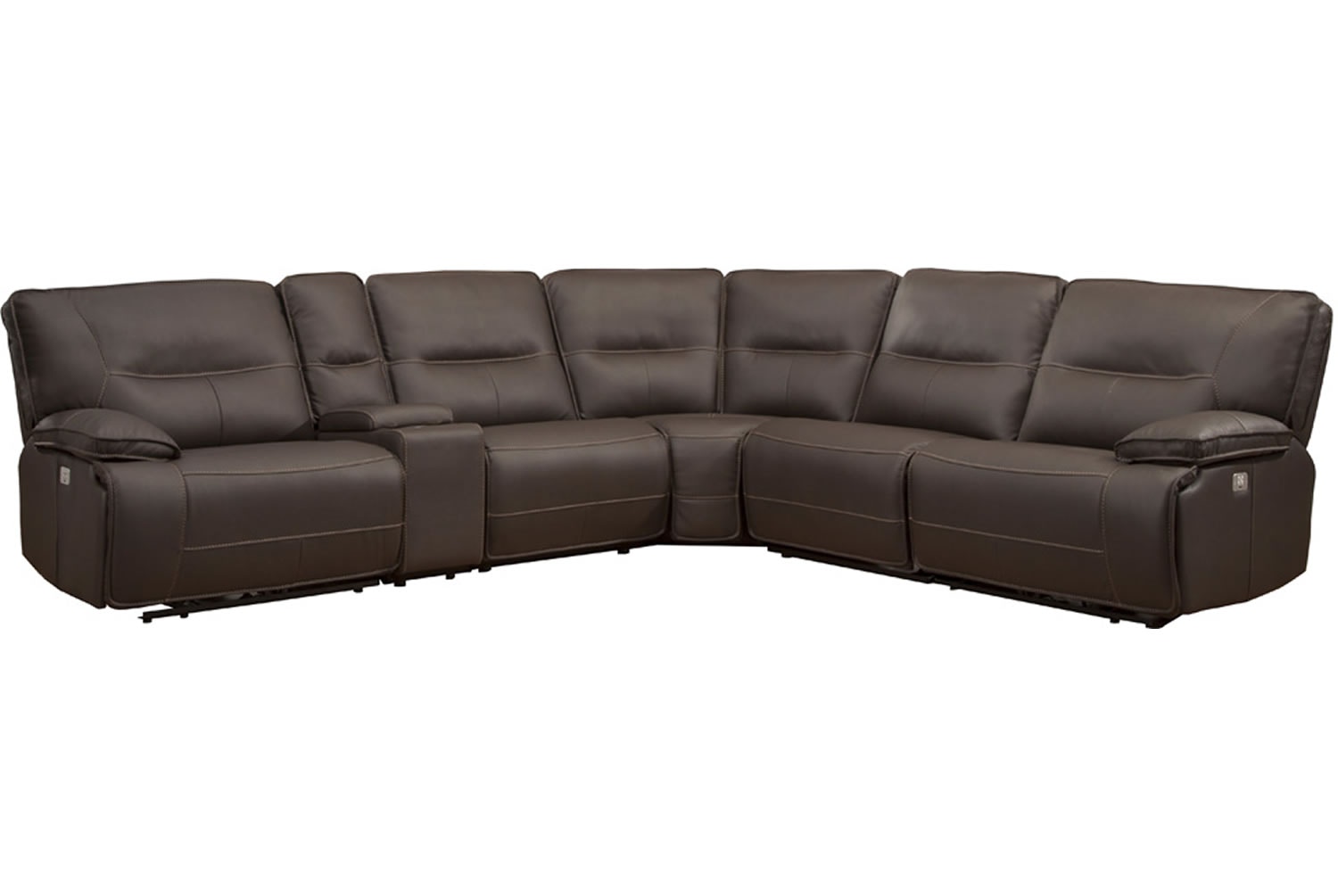 Parker Living Spartacus - Chocolate 6 Piece Modular Power Reclining Sectional with Power Adjustable Headrests MSPA-PACKA(H)-CHO