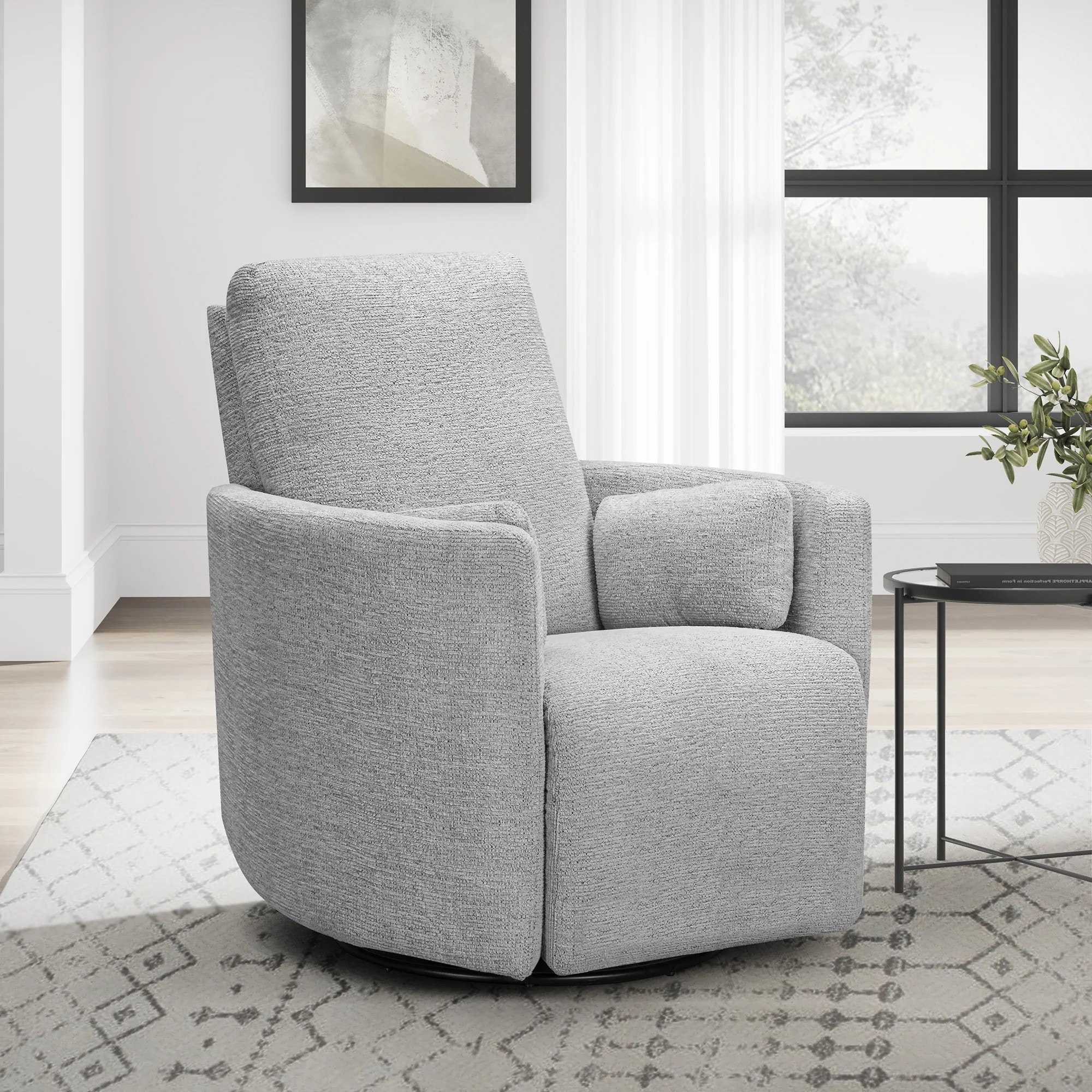 Parker Living Turner - Vincent Fog Manual Swivel Glider Recliner MTUR-812GS-VNCF