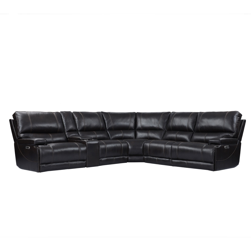 Parker Living Whitman - Verona Coffee - Powered By Freemotion 6 Piece Modular Power Reclining Sectional with Power Adjustable Headrests MWHI-PACKA(H)-P50-VCO