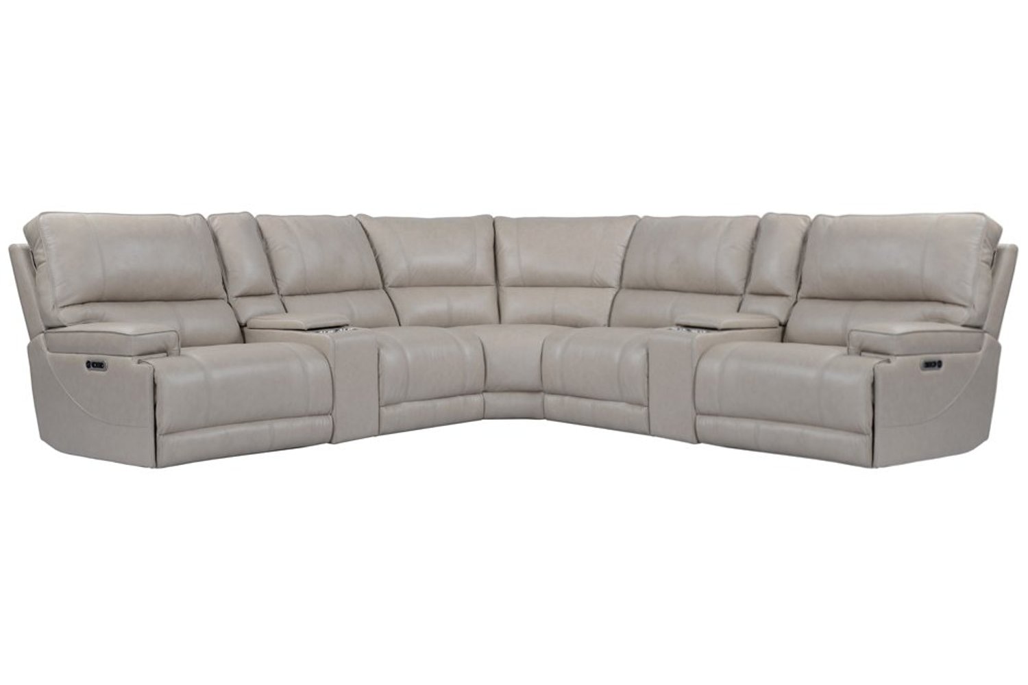 Parker Living Whitman - Verona Linen - Powered By Freemotion 7 Piece Modular Power Reclining Sectional with Power Adjustable Headrests MWHI-PACKT7(H)-P50-VLI