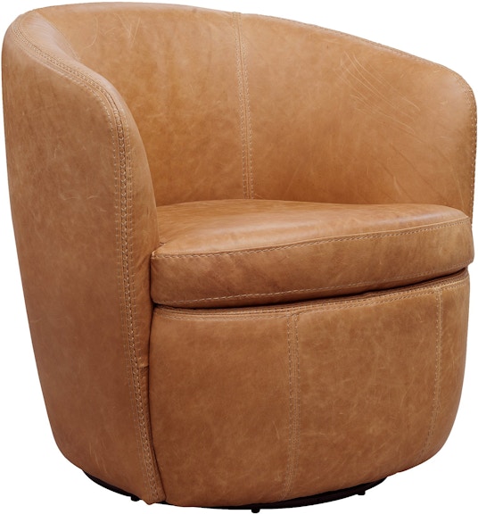 Parker Living Barolo Vintage Saddle Leather Swivel Club Chair SBAR-912S-VGSA 635567123