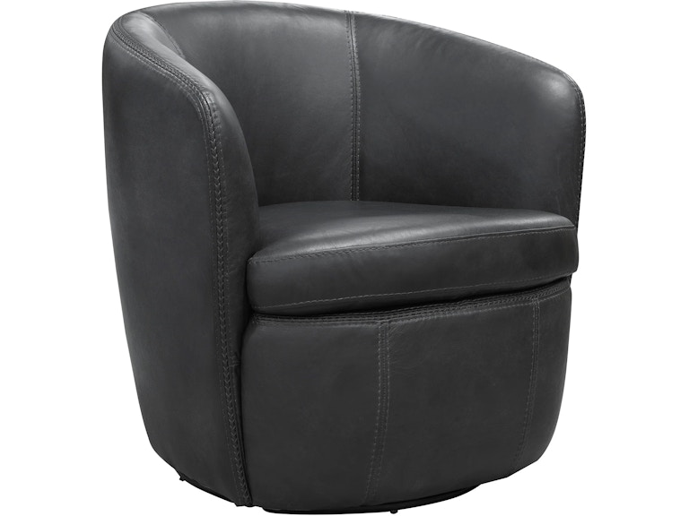 Parker Living Barolo Vintage Slate Leather Swivel Club Chair SBAR-912S-VGSL 188377918