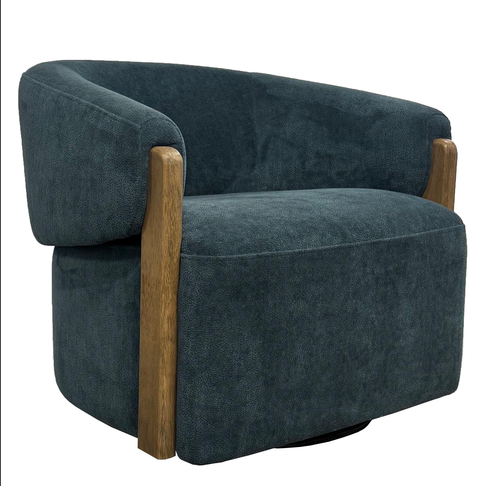  Finley - Island Teal Swivel Accent Chair 