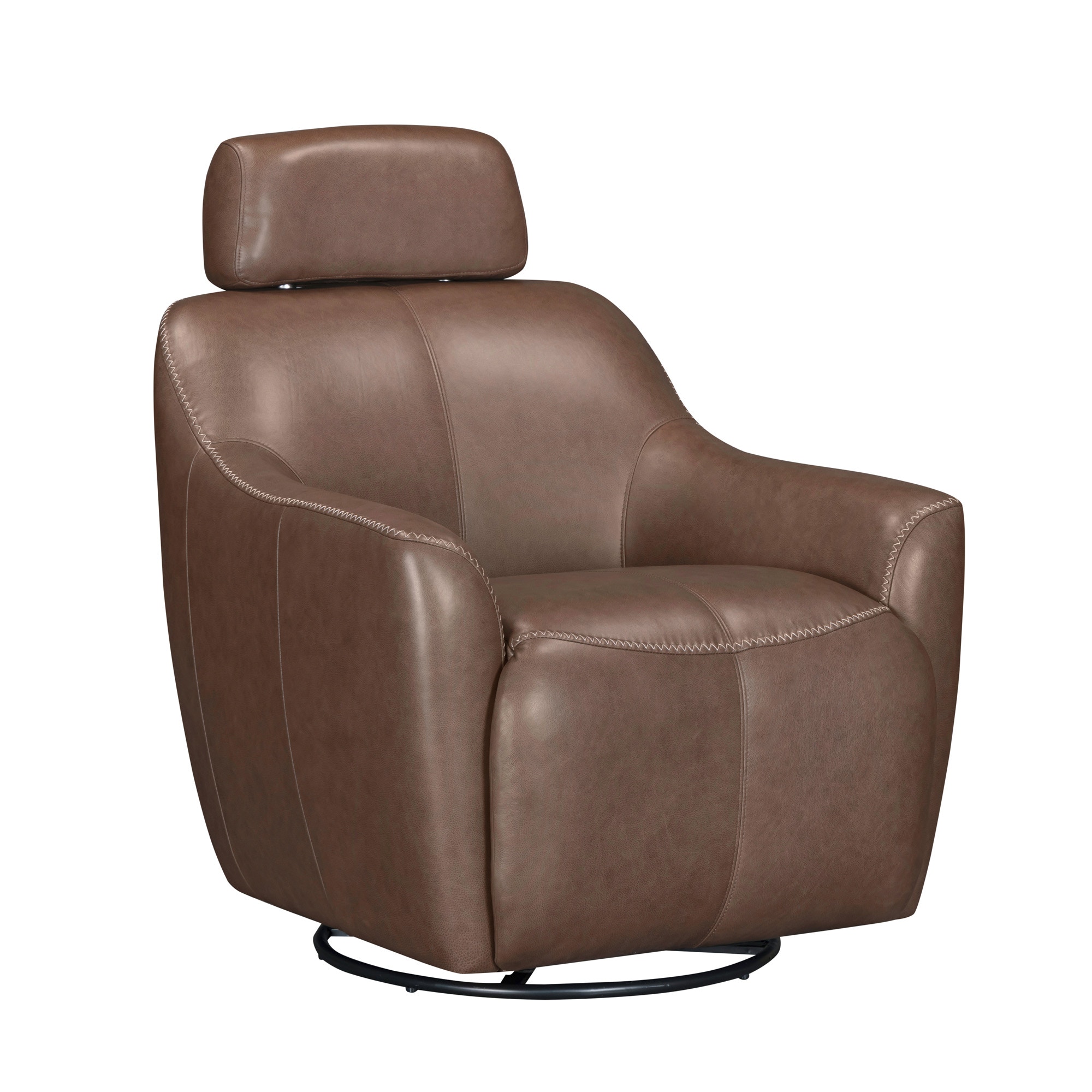  Renaissance Tobacco Swivel Gliding Accent Chair 