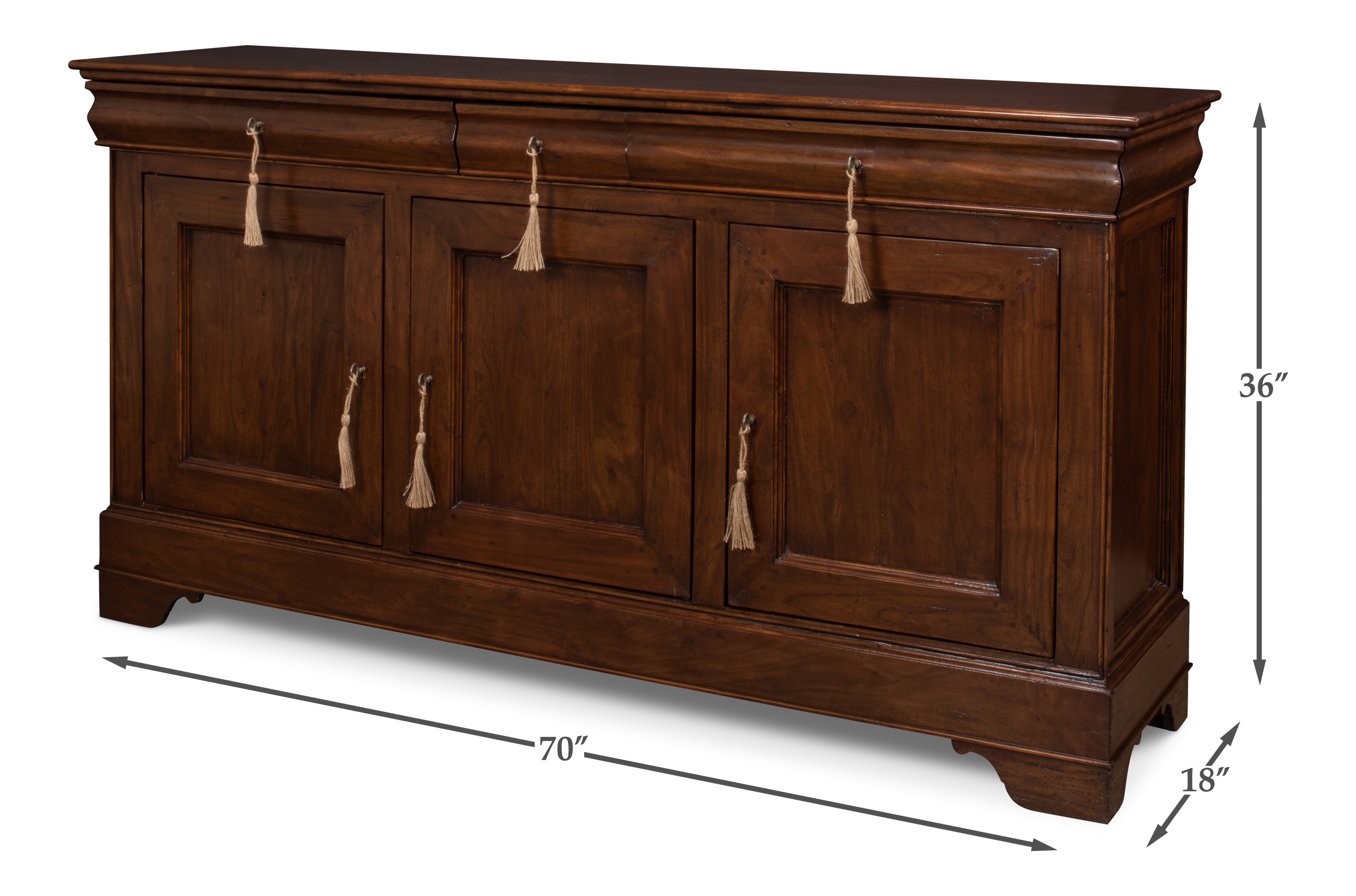 Cafe Au Lait Buffet Walnut - Thumbnail 4