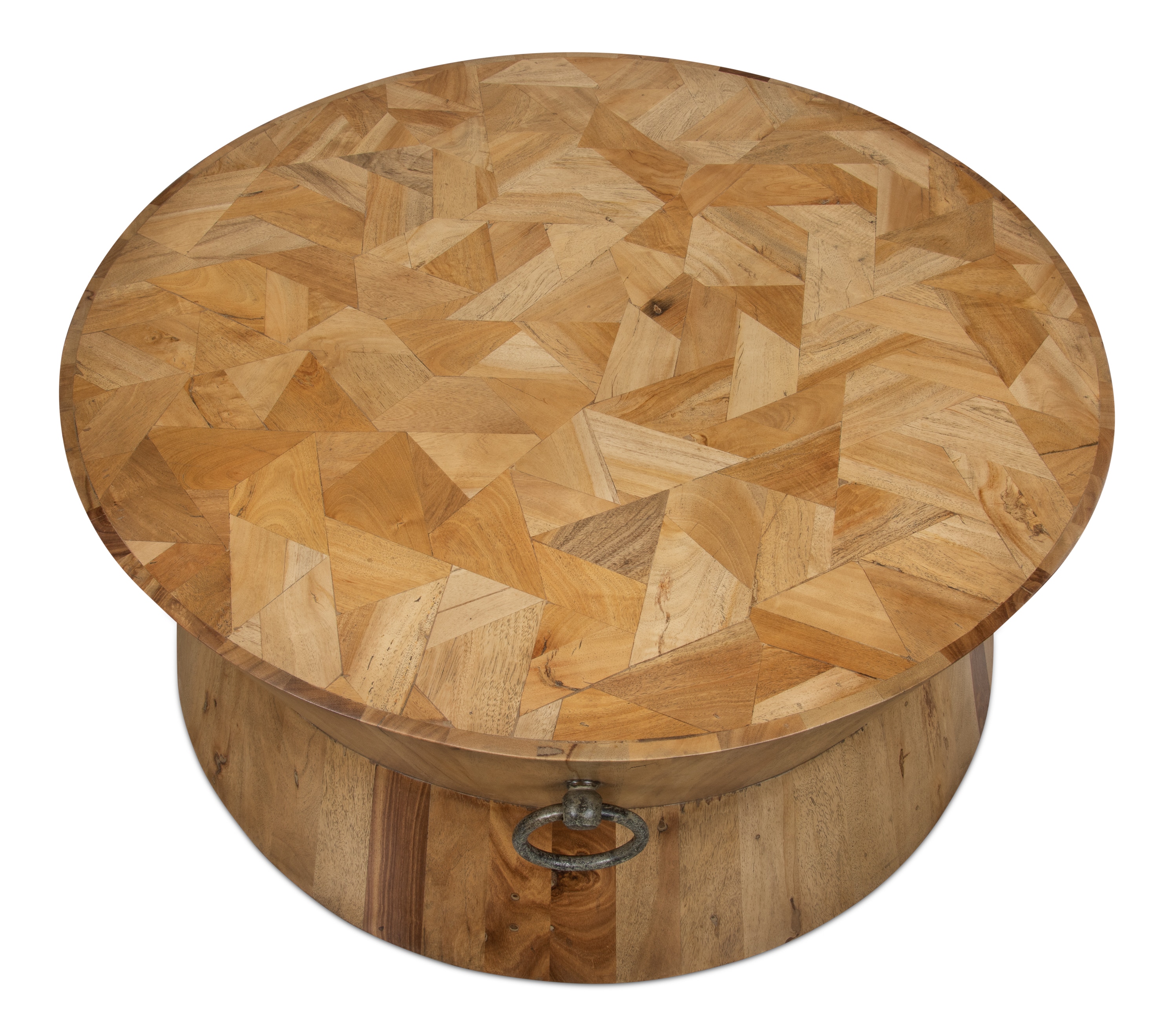 Round Tower Coffee Table Driftwood Round Tower Coffee Table Driftwood