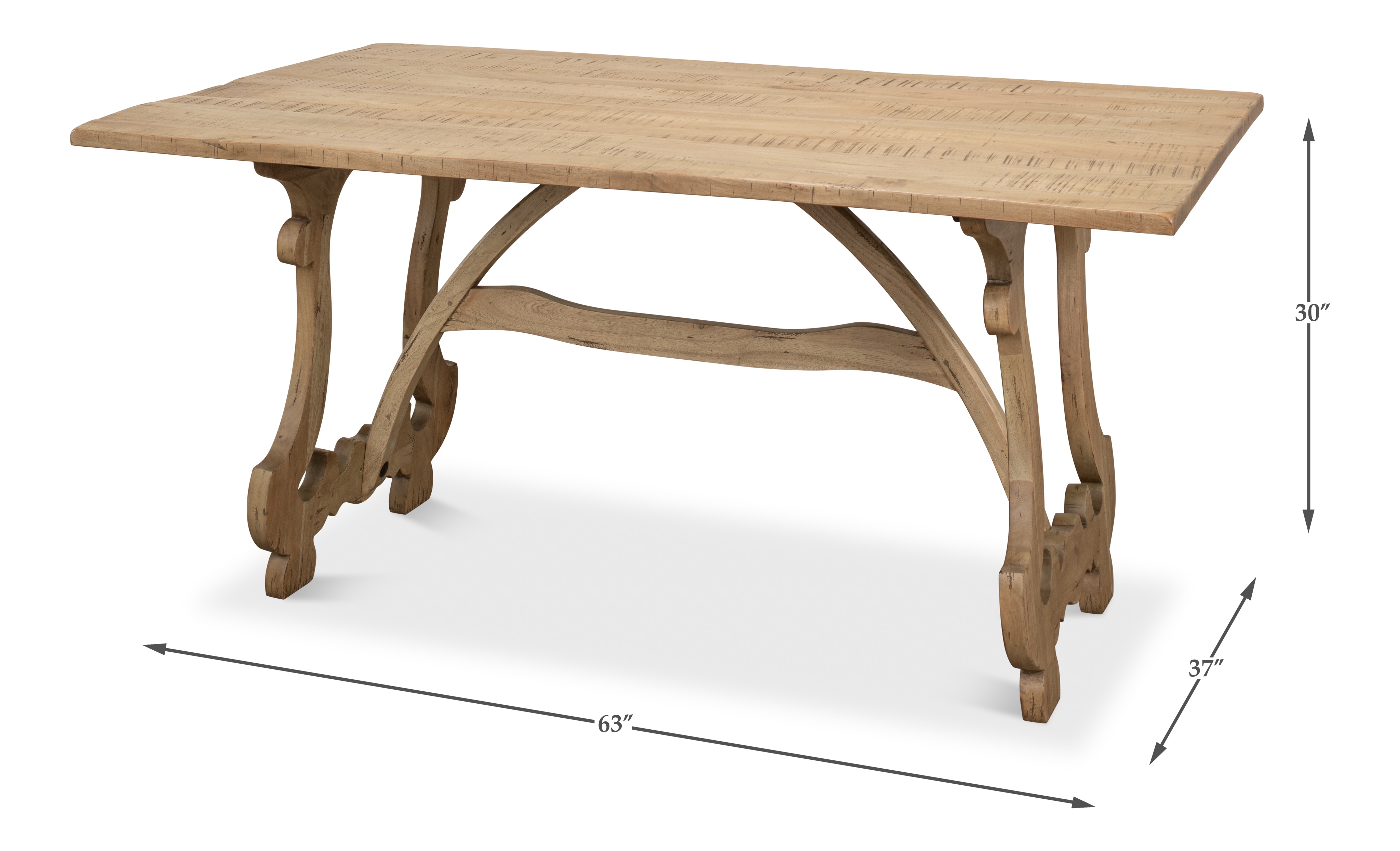 Calambac Dining Table Driftwood Finish