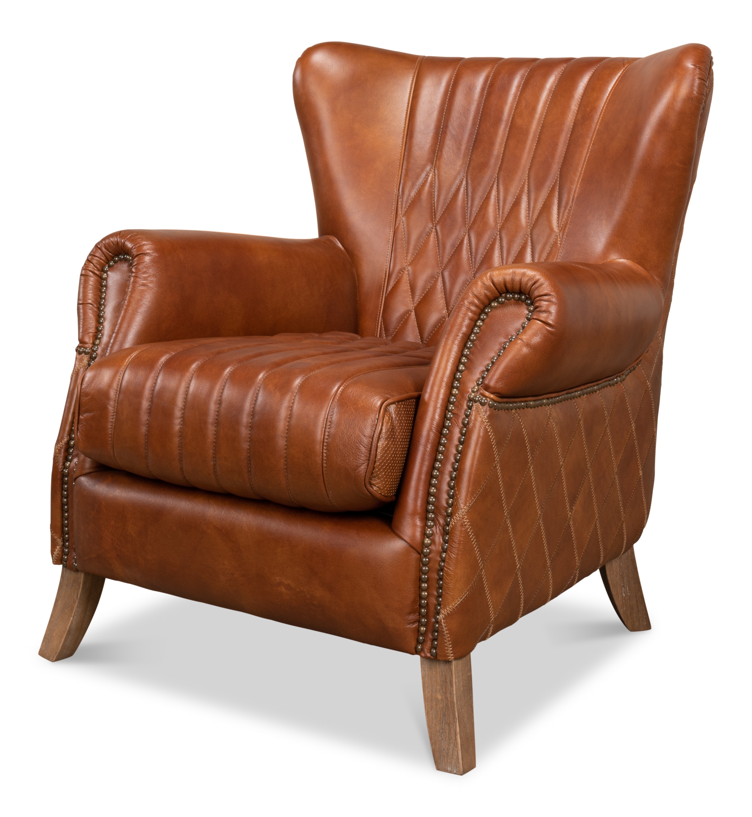 Sarreid Ltd Living Room Bugatti Arm Chair 29773 - Woodbridge