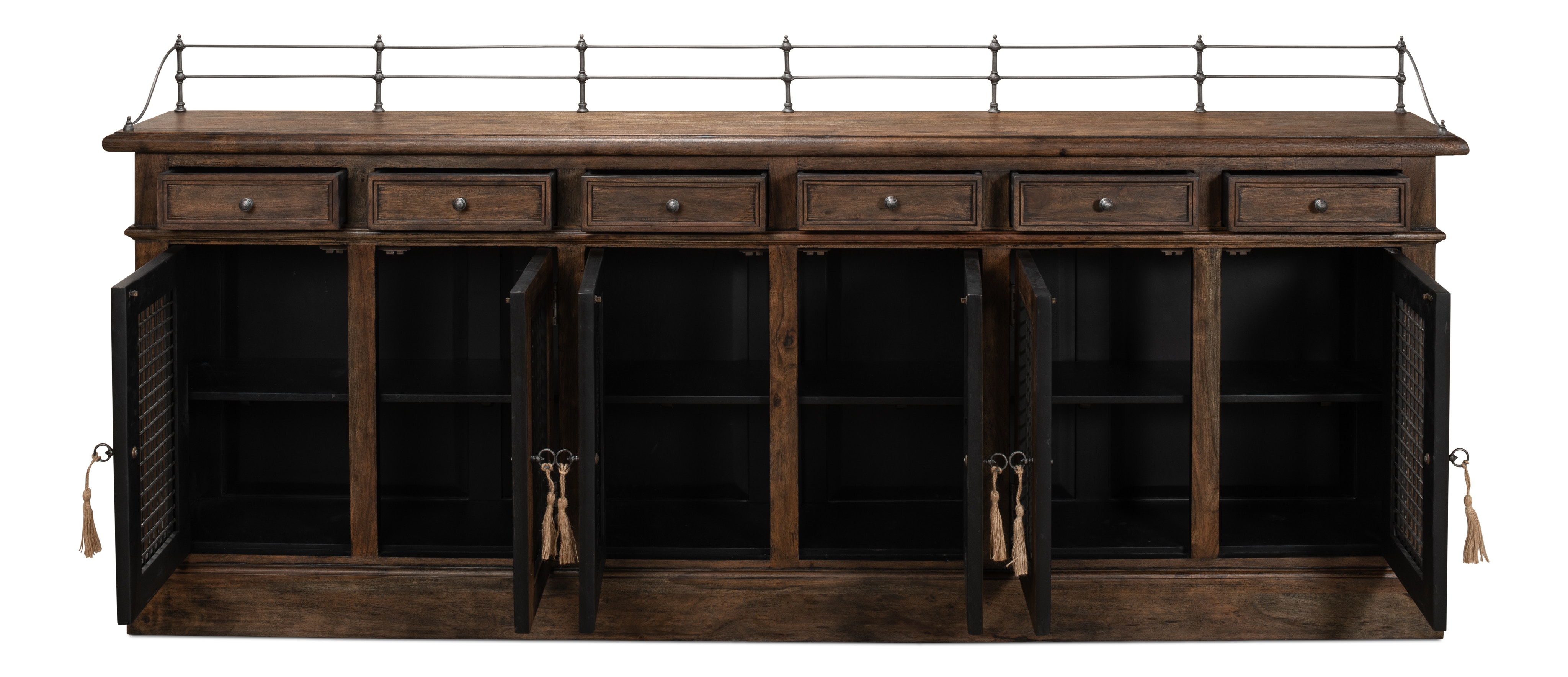 Sarreid Ltd Living Room Covent Gardens Sideboard Old Stain 30467