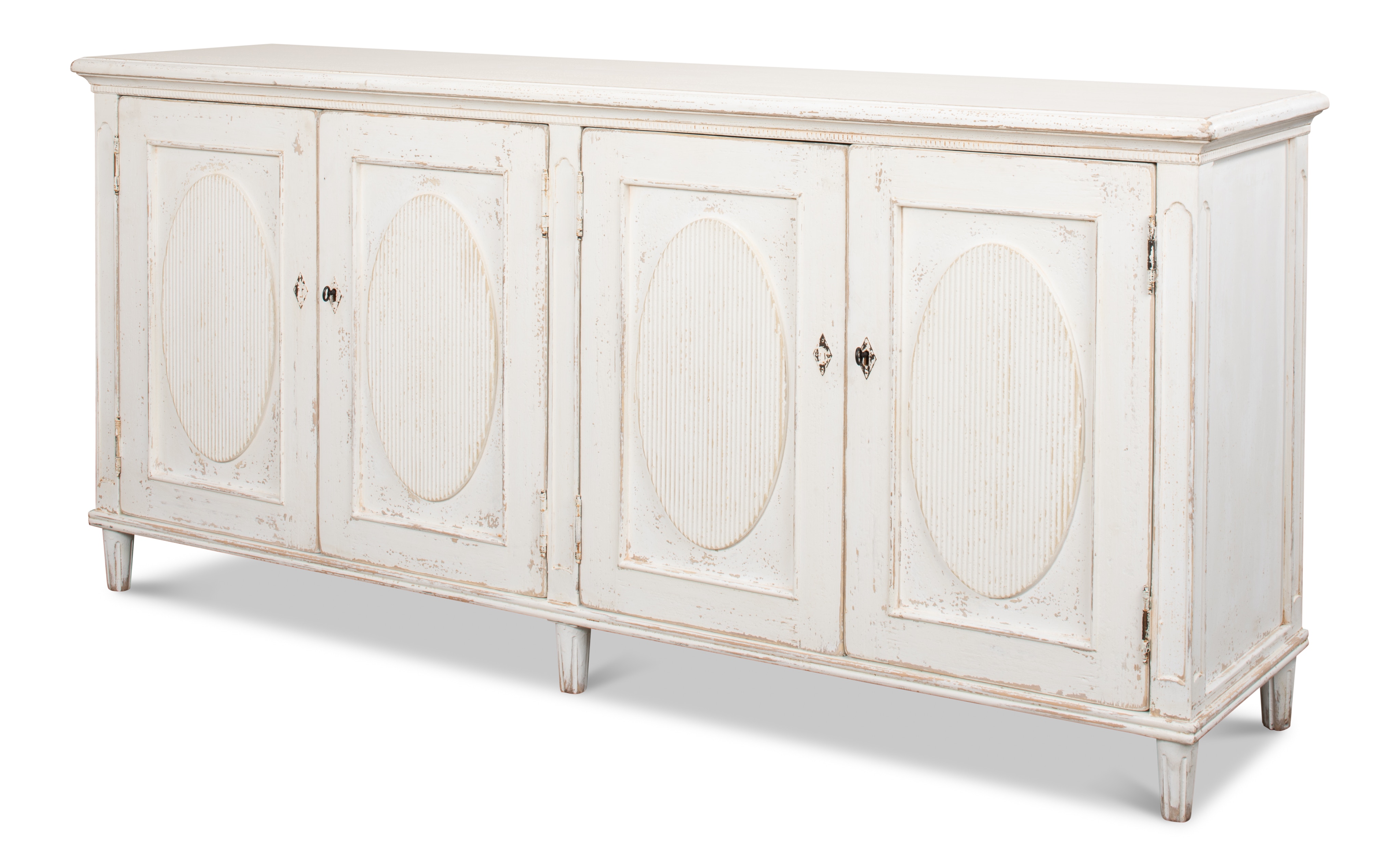 Whitewash store buffet cabinet