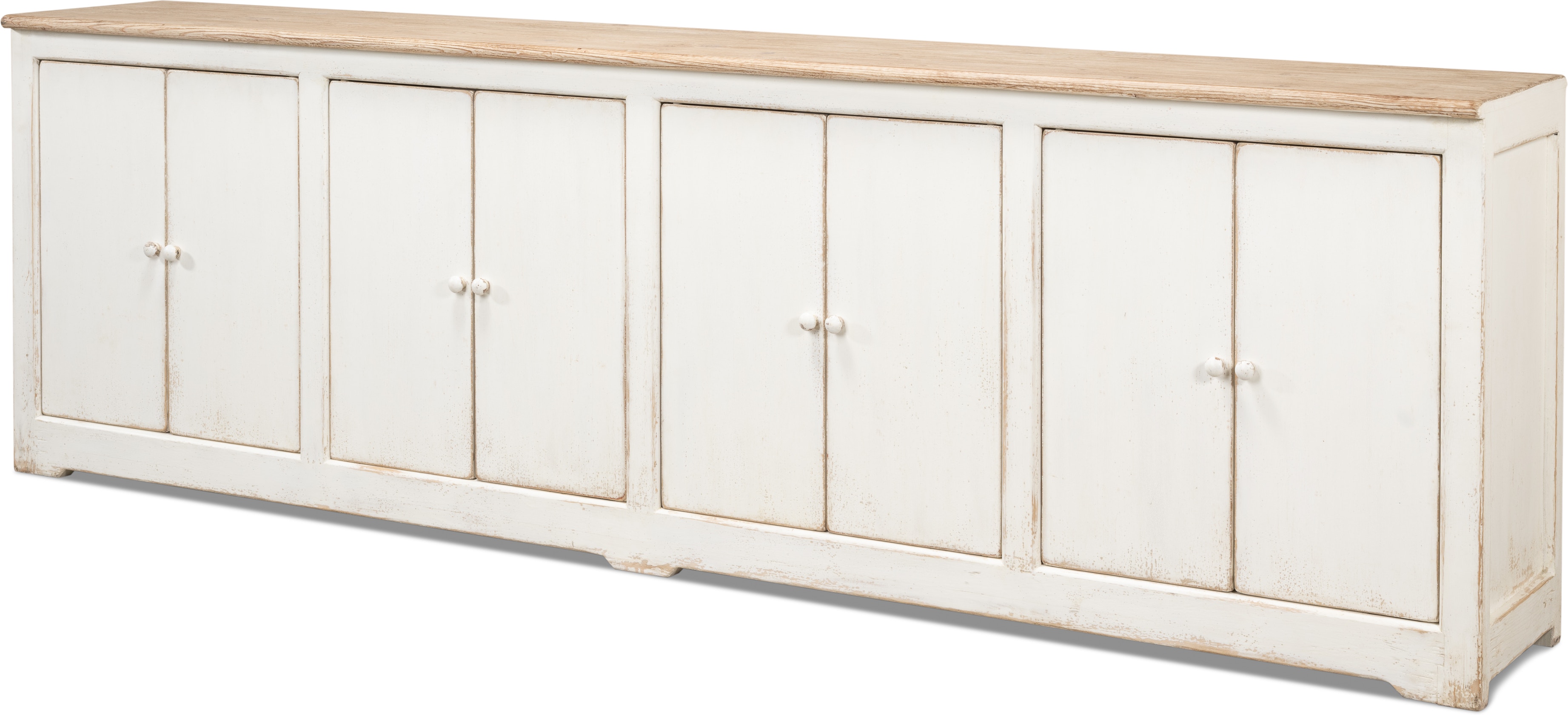 Sarreid Living Room Eight Is Enough Sideboard Ant. White 40427-1 - Sell A Cow - Libertyville